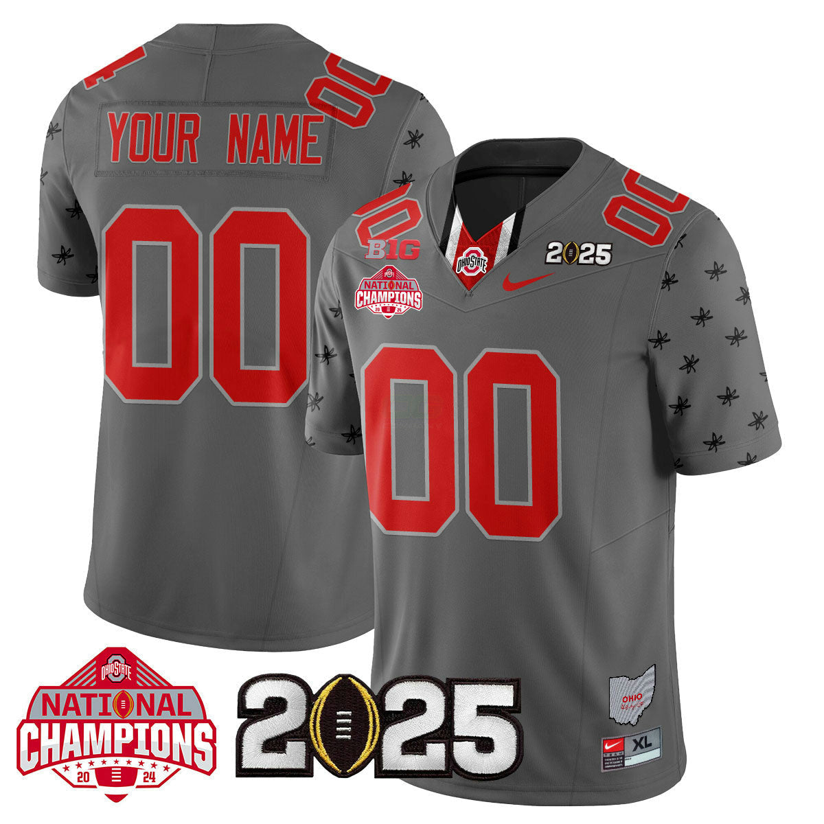 Camisa NCAA Custom Name/Gender 2024 National Champions Limited Jersey N2