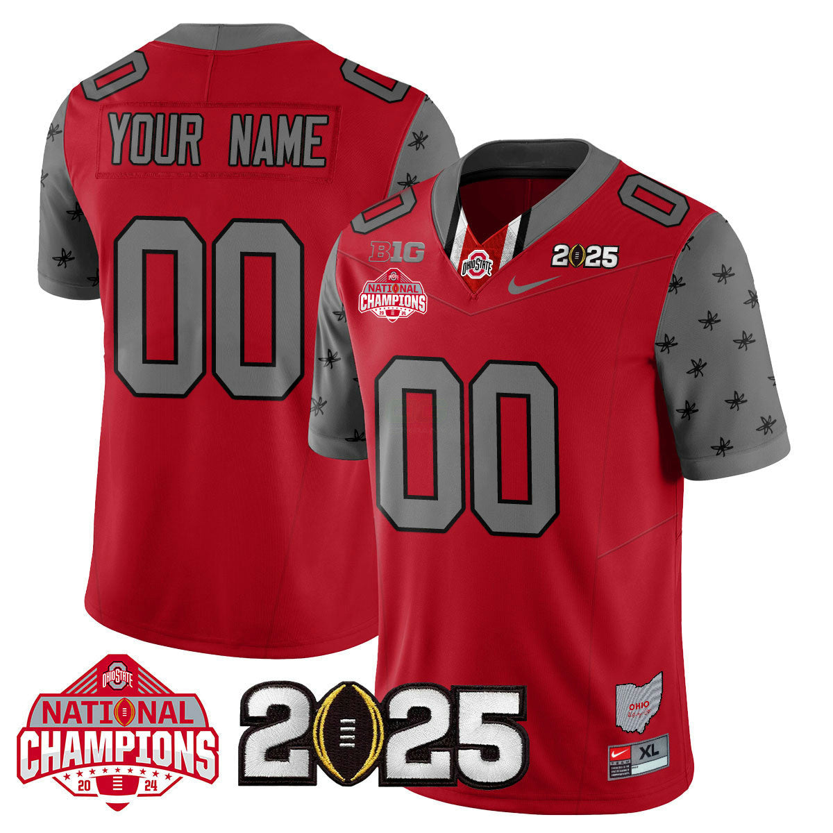 Camisa NCAA Custom Name/Gender 2024 National Champions Limited Jersey N2