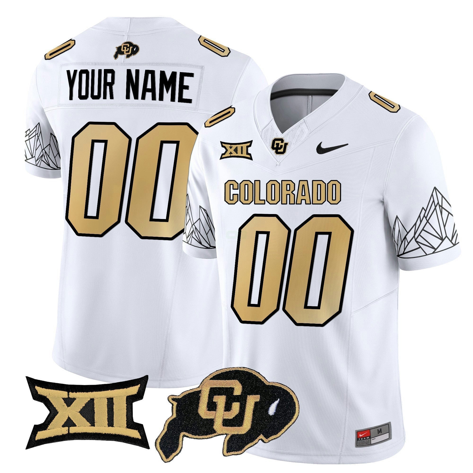 Camisa NCAA Custom Name/Gender Vapor Limited Jersey V3 - Big 12 XII Patch