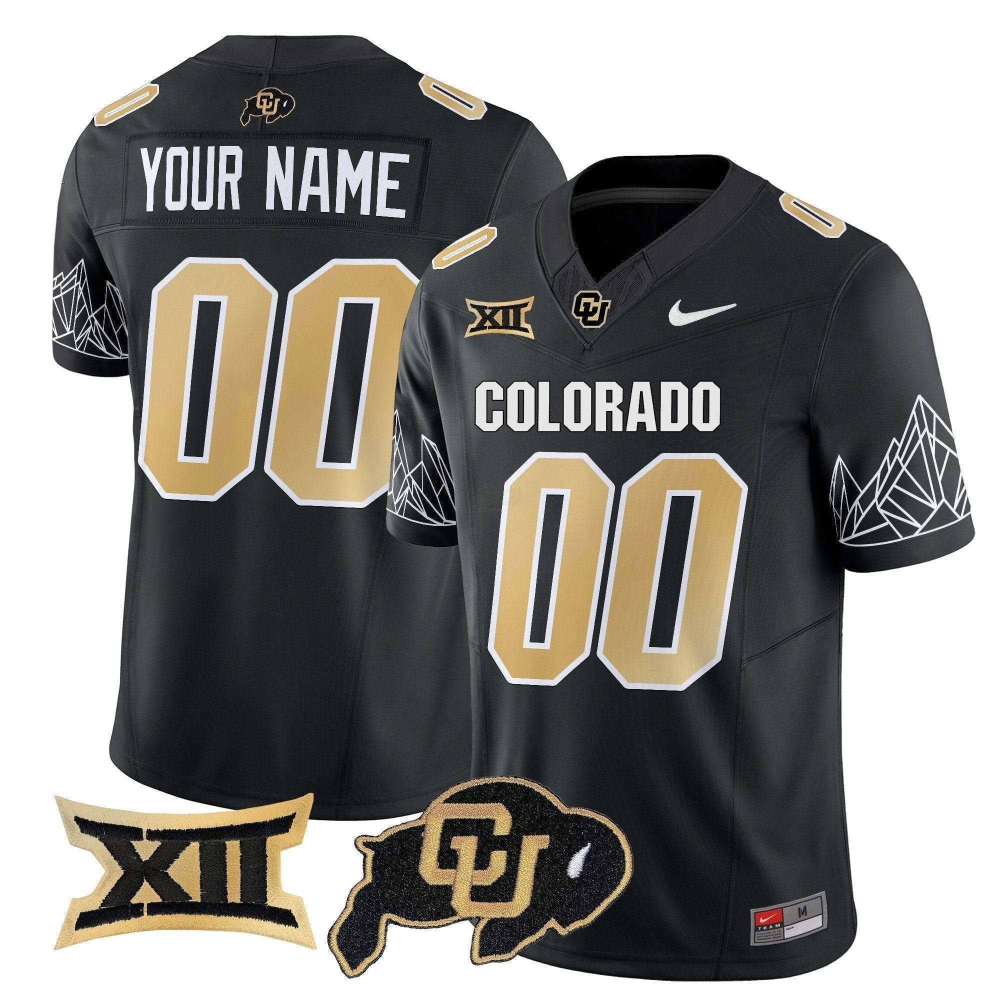 Camisa NCAA Custom Name/Gender Vapor Limited Jersey V3 - Big 12 XII Patch