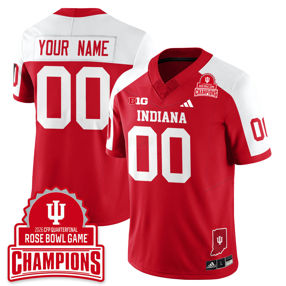 Camisa NCAA Custom Vapor Limited Jersey - Rose Bowl Champions