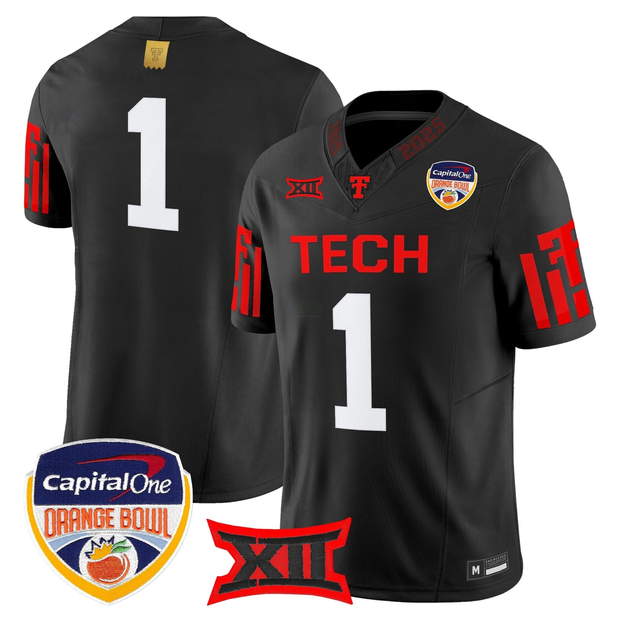 Camisa NCAA Football 2025 Laranja Bowl Vapor Limited Jersey