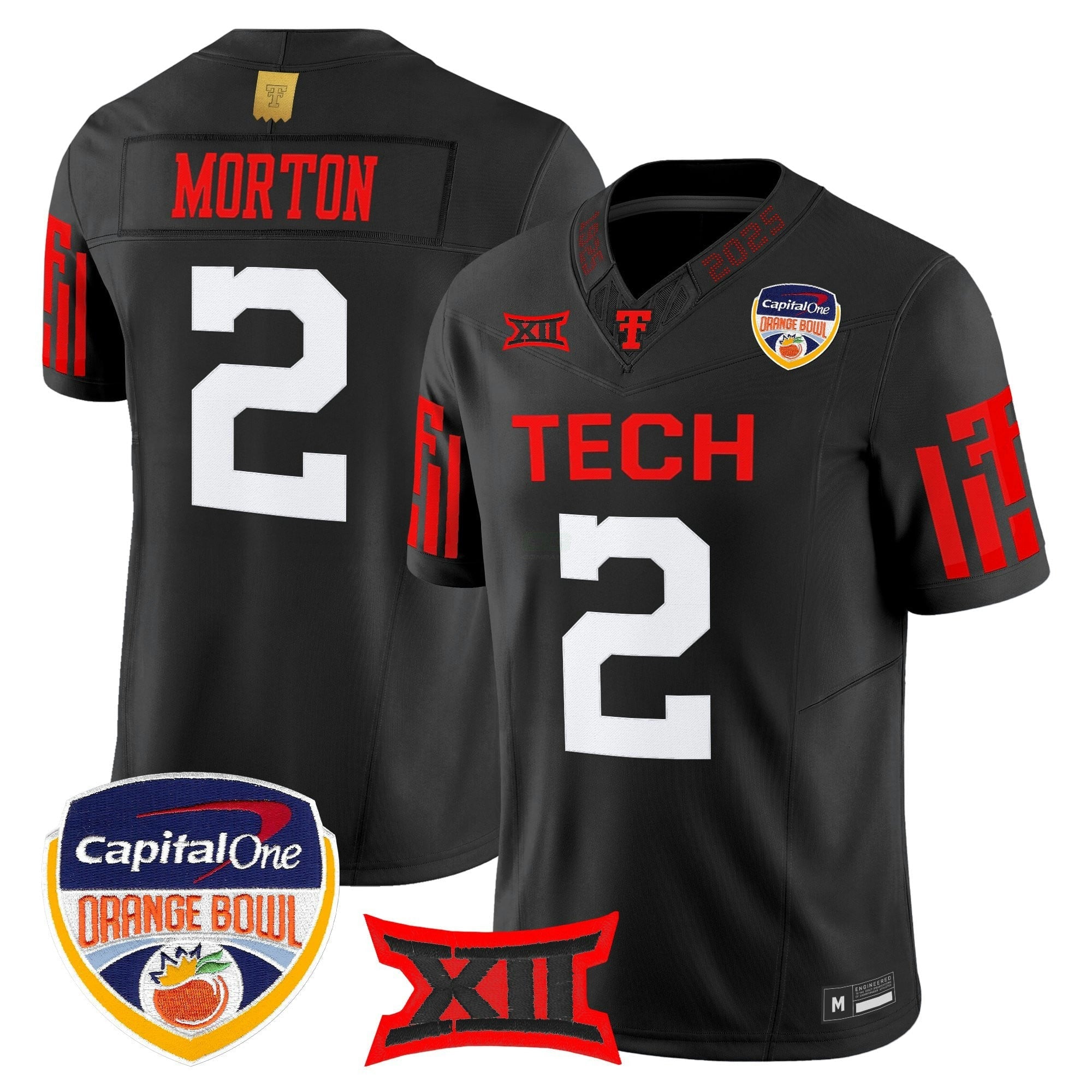 Camisa NCAA Football 2025 Laranja Bowl Vapor Limited Jersey