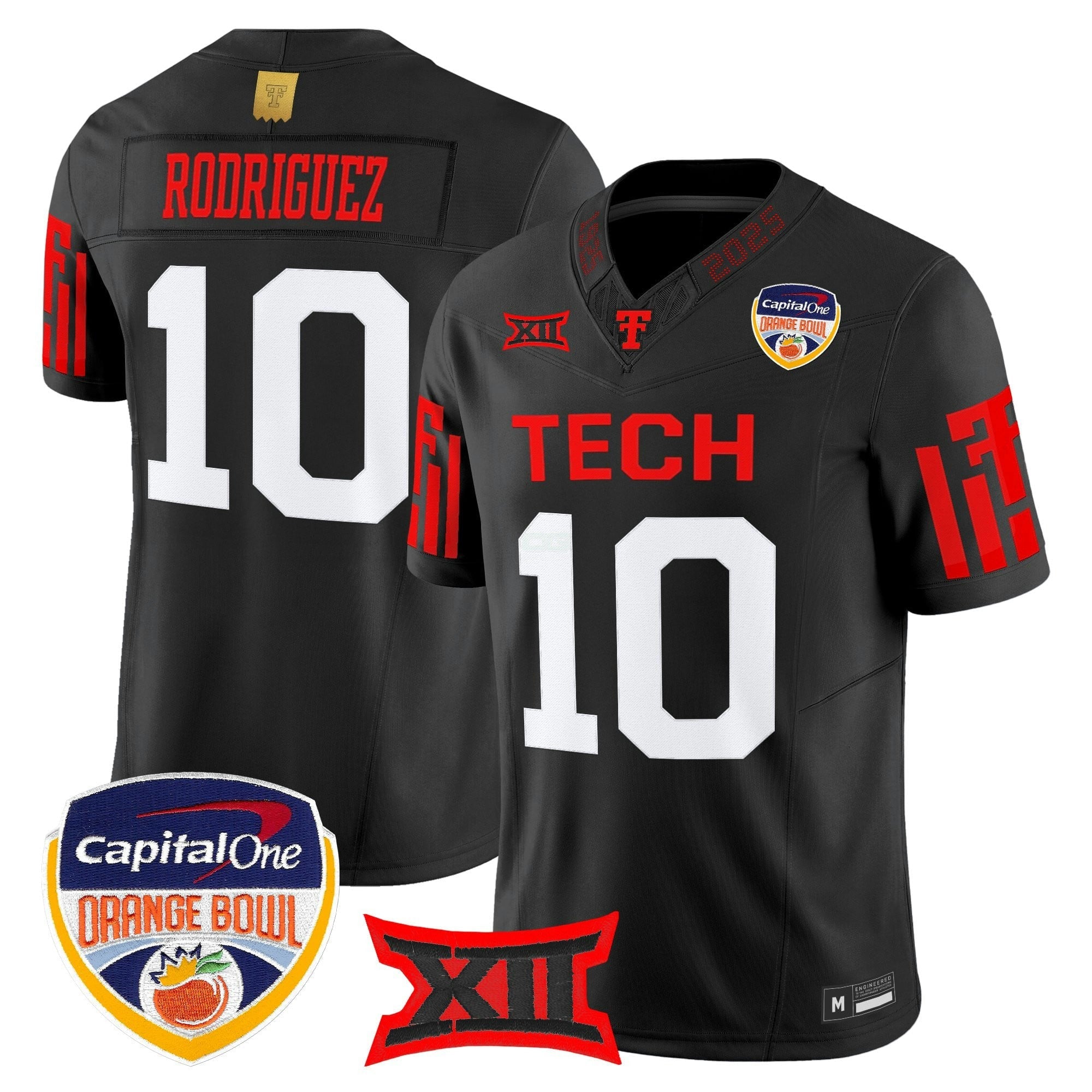 Camisa NCAA Football 2025 Laranja Bowl Vapor Limited Jersey
