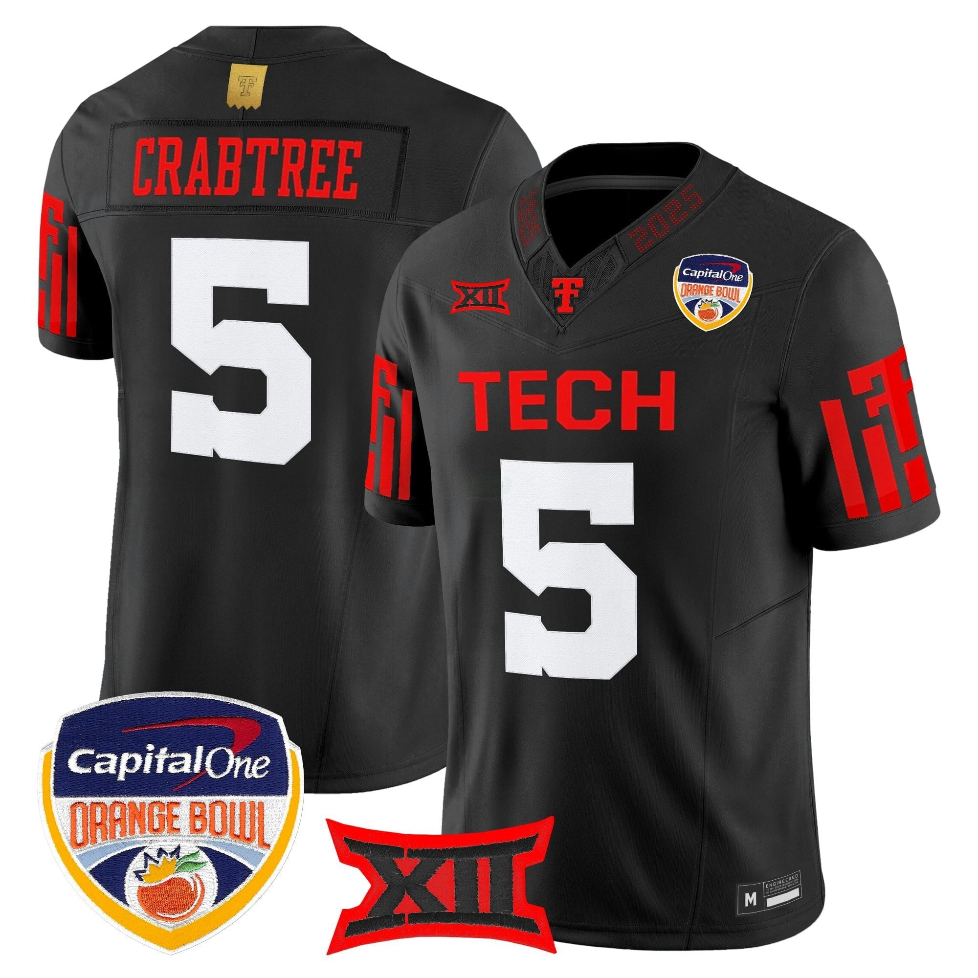 Camisa NCAA Football 2025 Laranja Bowl Vapor Limited Jersey