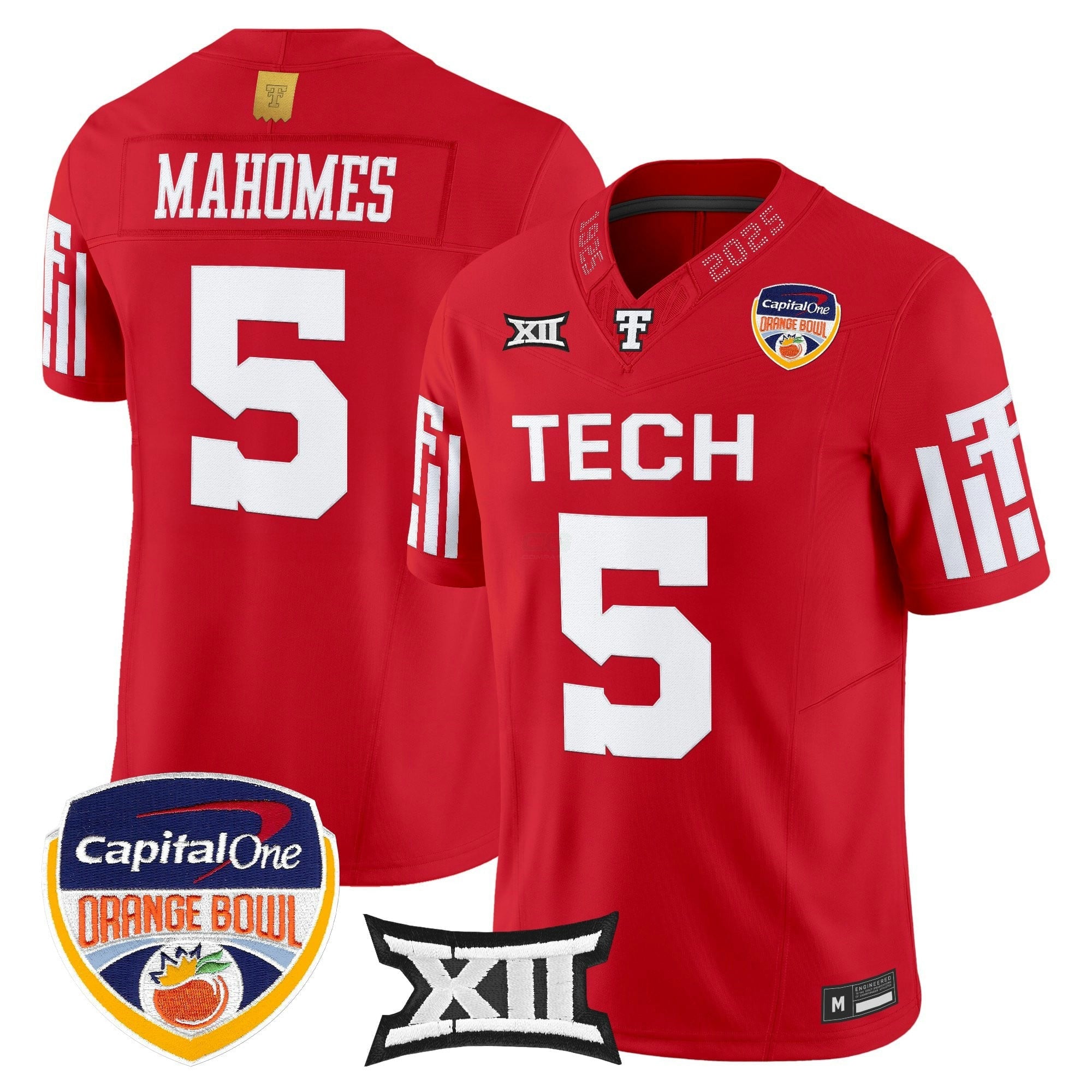 Camisa NCAA Football 2025 Laranja Bowl Vapor Limited Jersey