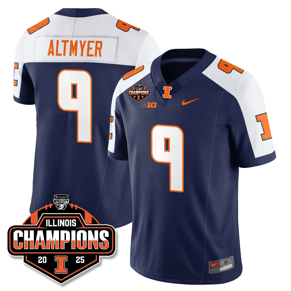Camisa NCAA Football 2025 Music City Bowl Champions Limited Jersey