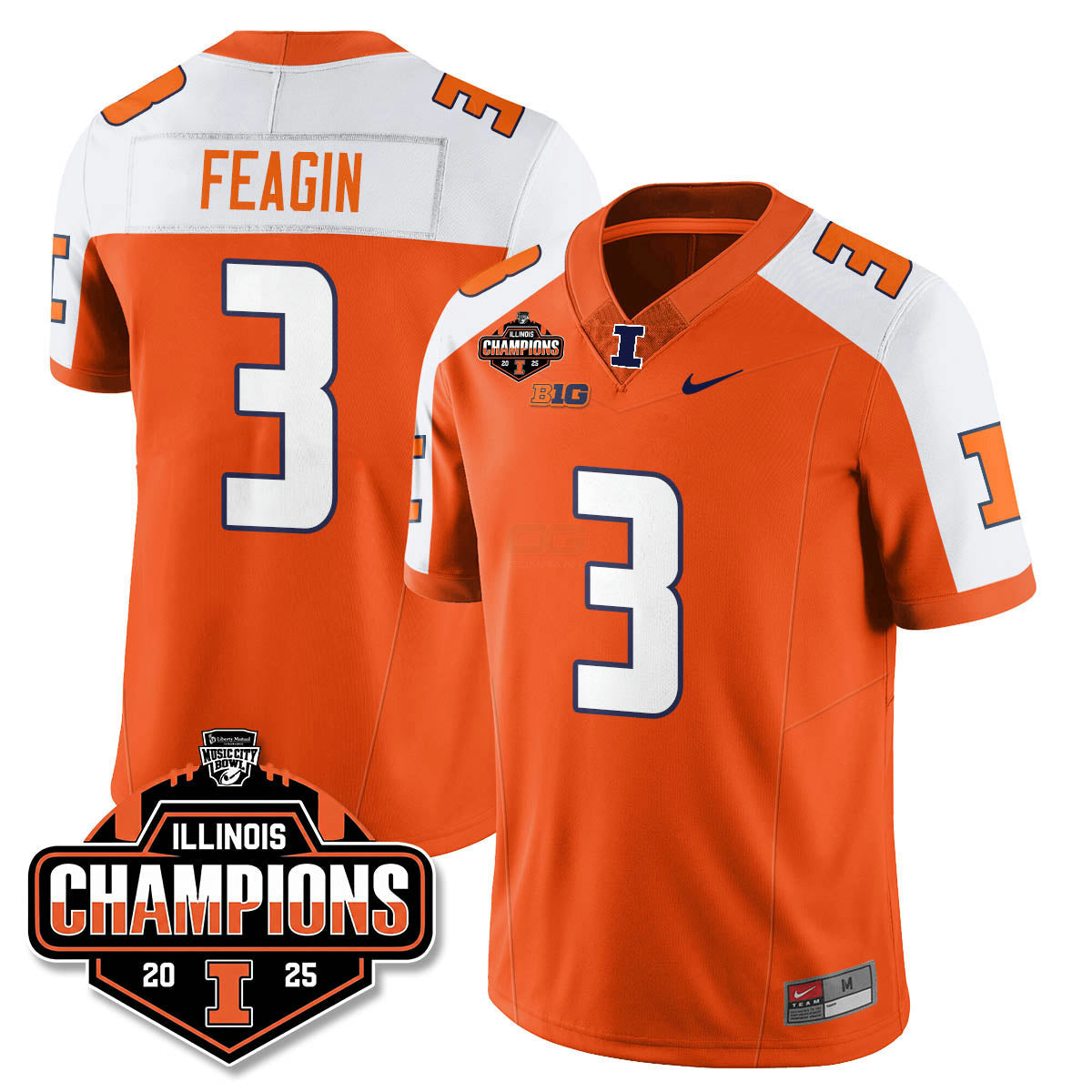 Camisa NCAA Football 2025 Music City Bowl Champions Limited Jersey