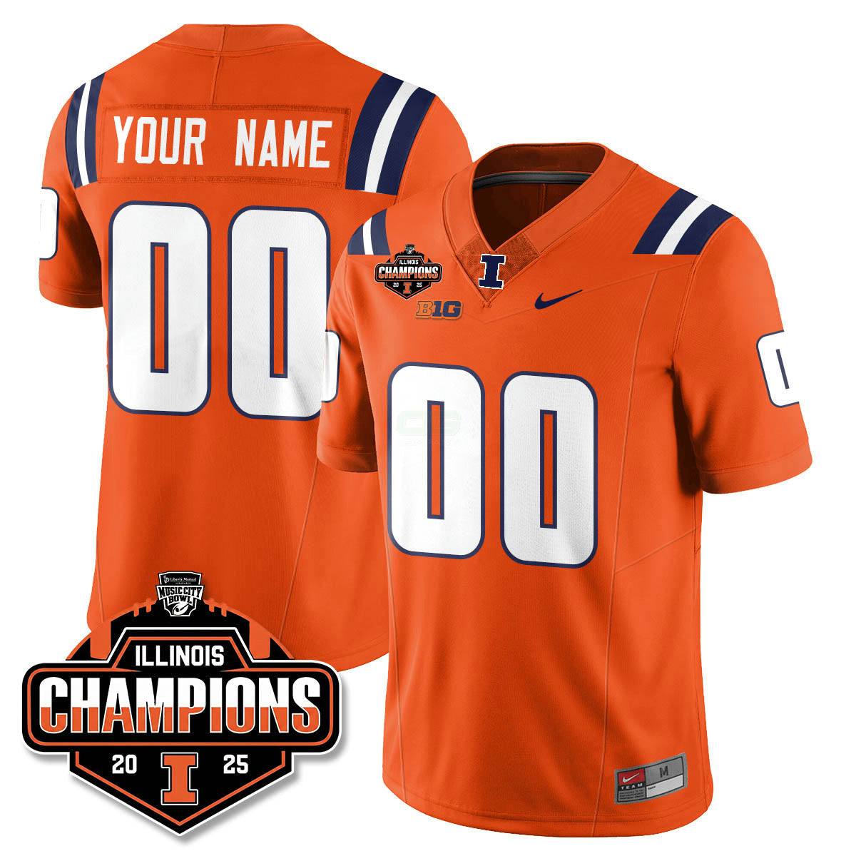 Camisa NCAA Football 2025 Music City Bowl Champions Limited Jersey