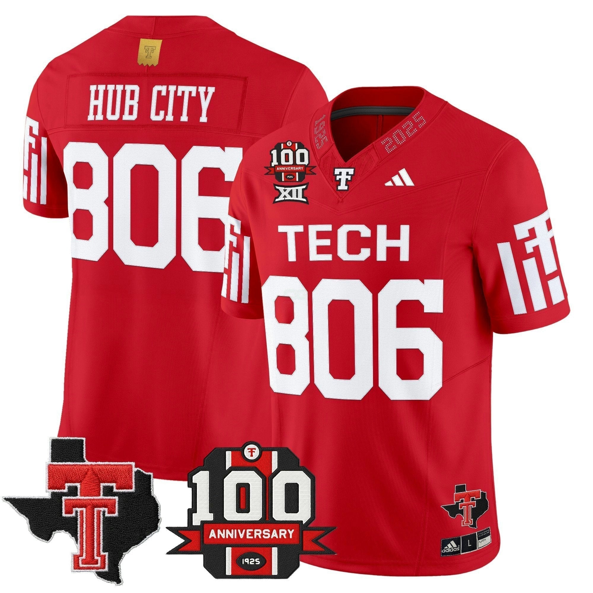Camisa NCAA Football 2025 Vapor Limited Jersey - 100th Anniversary & Texas Patch N1