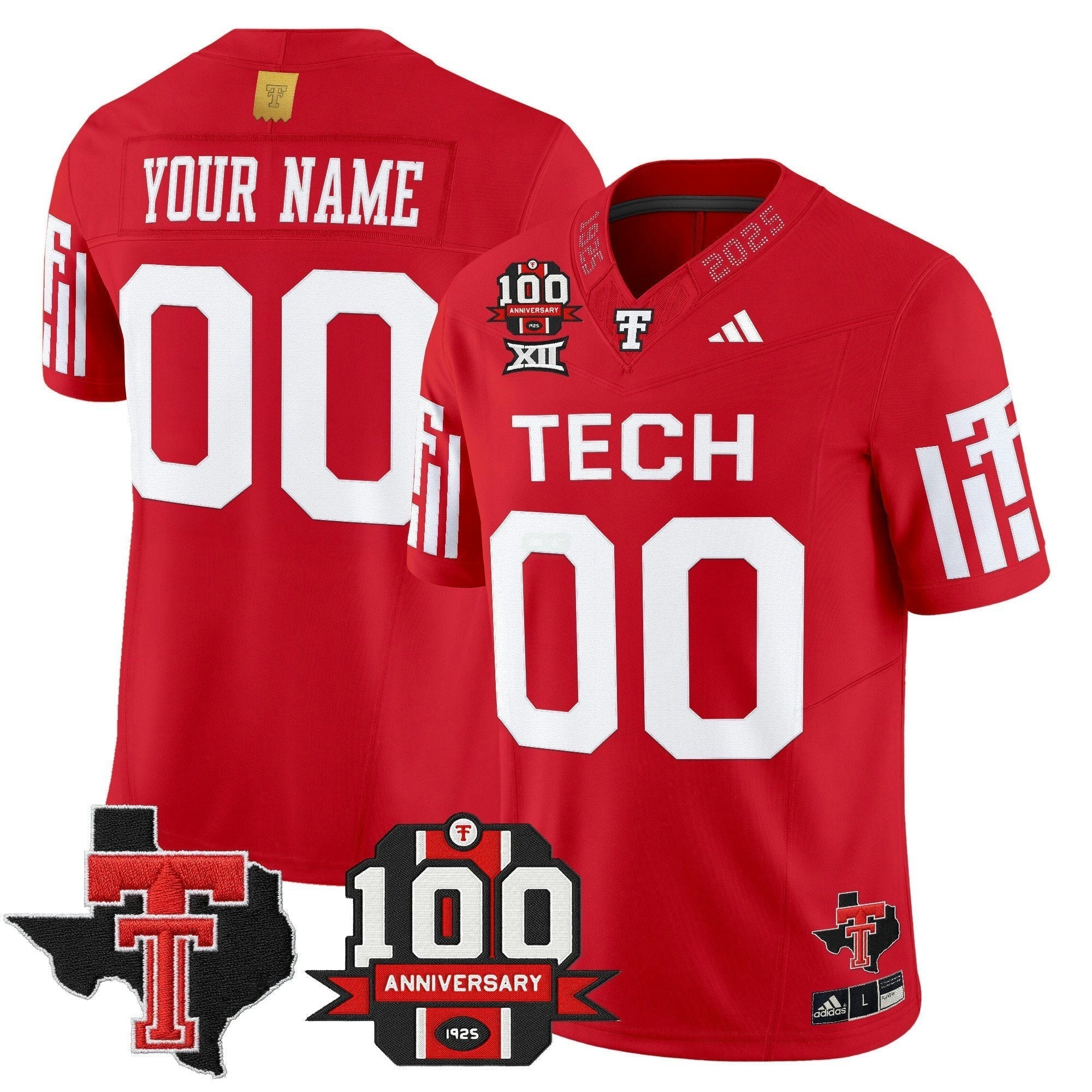 Camisa NCAA Football 2025 Vapor Limited Jersey - 100th Anniversary & Texas Patch N1