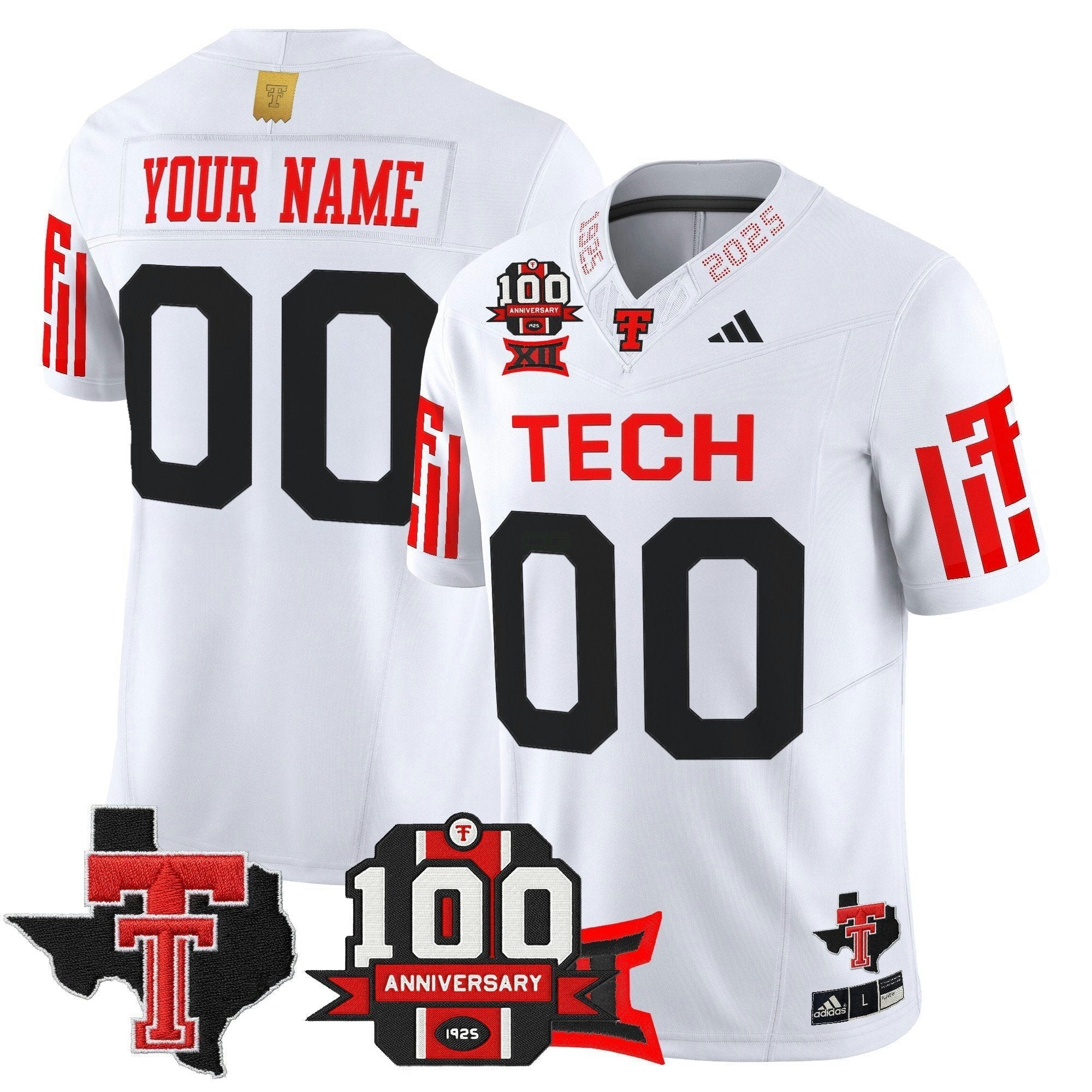 Camisa NCAA Football 2025 Vapor Limited Jersey - 100th Anniversary & Texas Patch N1
