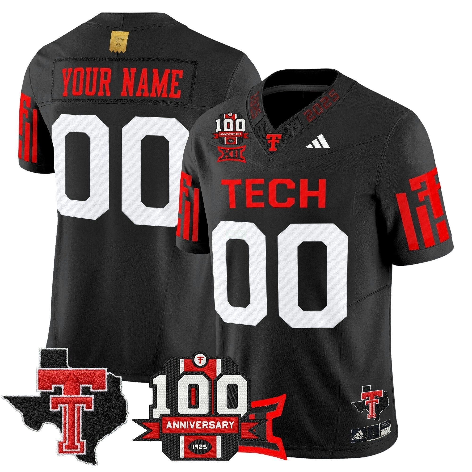 Camisa NCAA Football 2025 Vapor Limited Jersey - 100th Anniversary & Texas Patch N1