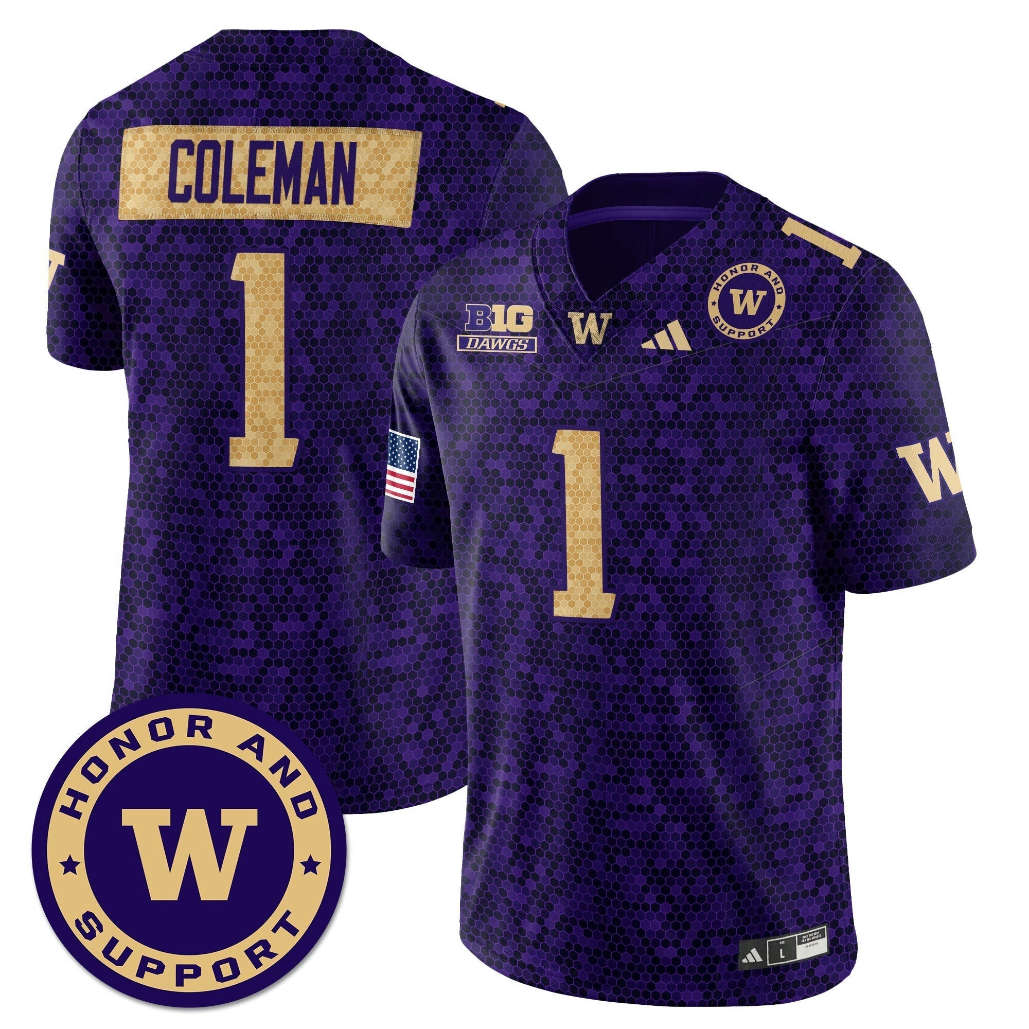 Camisa NCAA Football Honor and Support Uniform