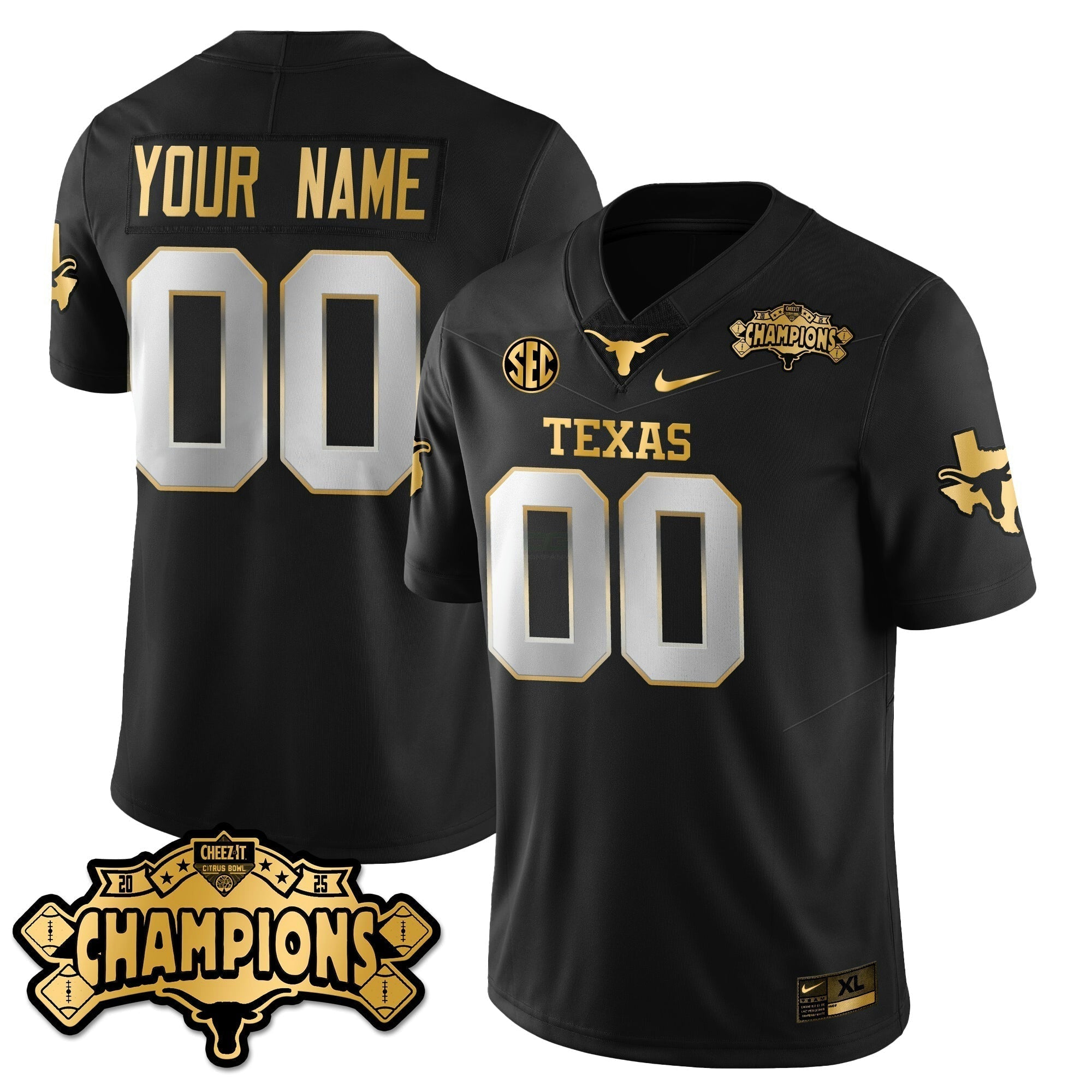 Camisa NCAA Football Vapor Limited Dourada Jersey - Citrus Bowl Champions