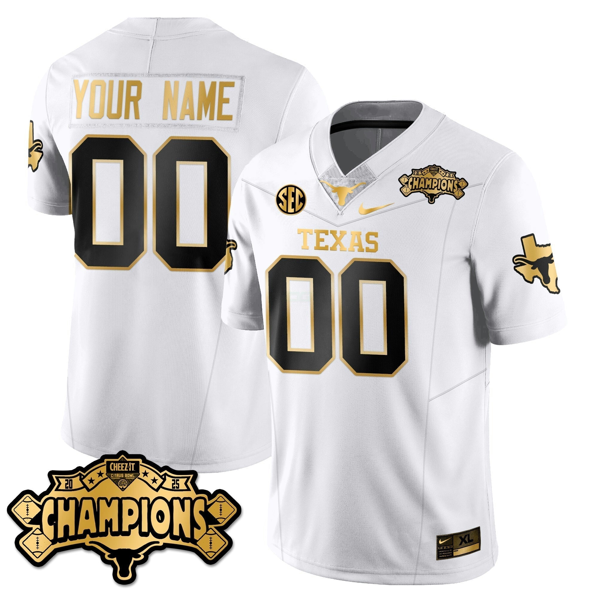 Camisa NCAA Football Vapor Limited Dourada Jersey - Citrus Bowl Champions