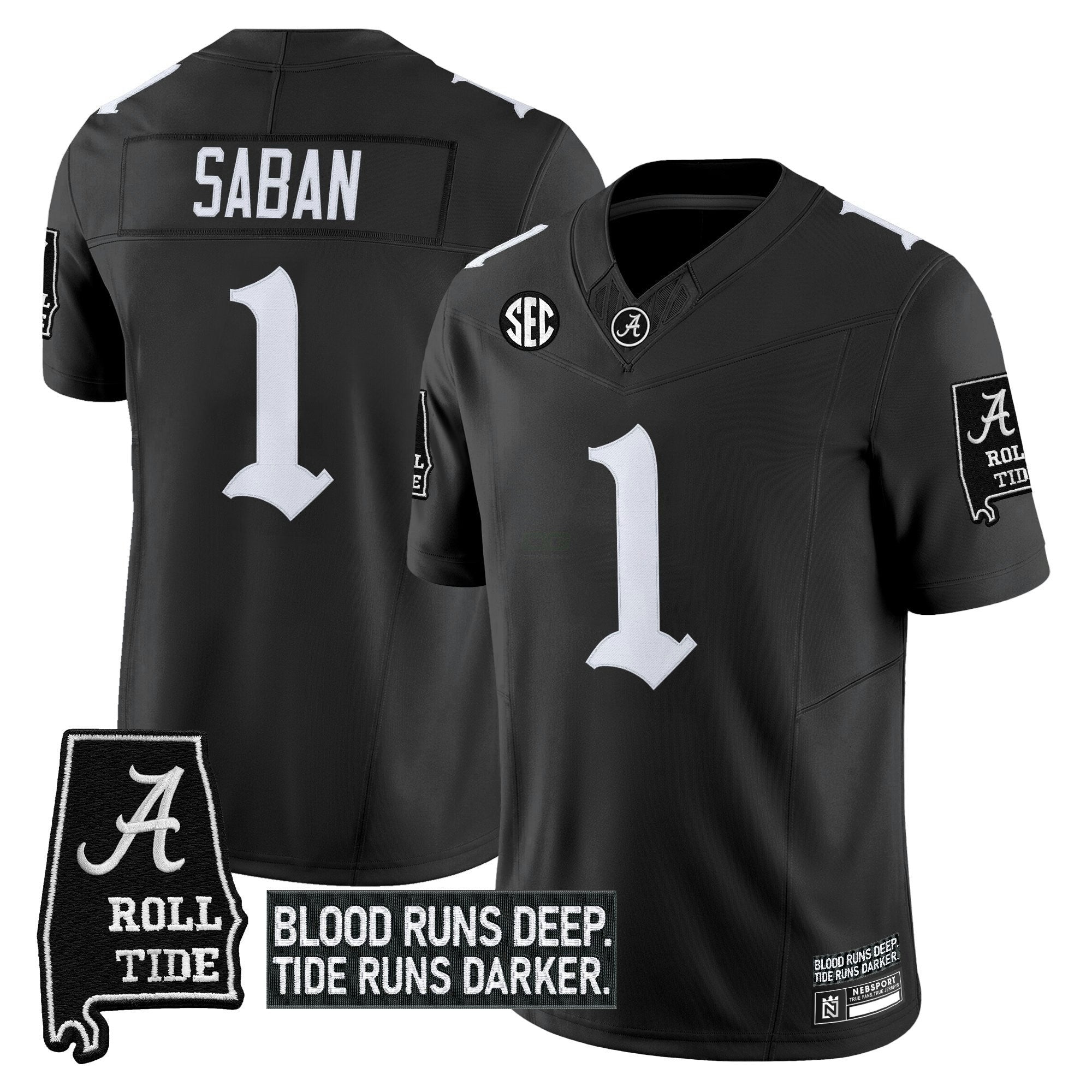 Camisa NCAA 'Gothic Bama Blood Edition' Vapor Limited Jersey
