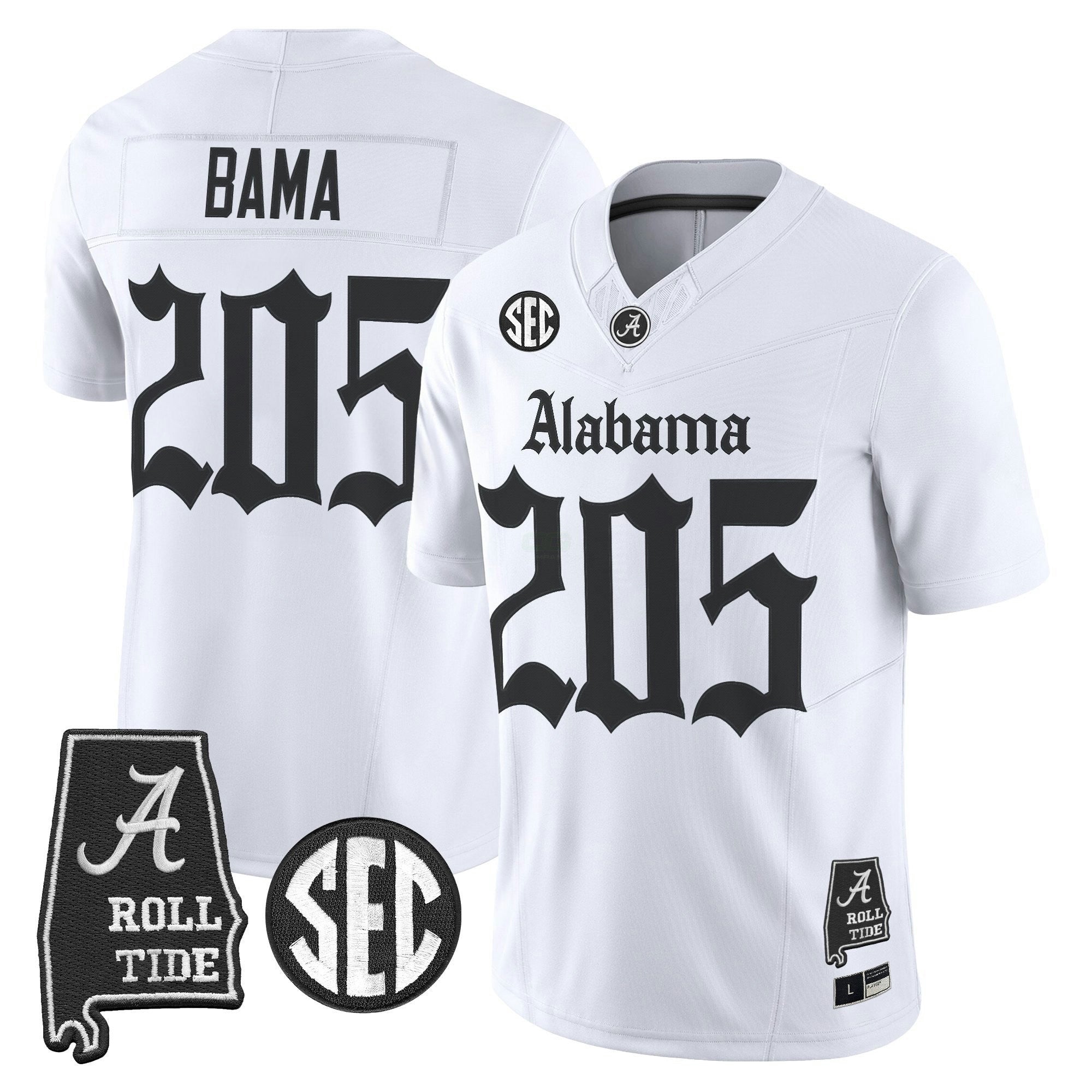 Camisa NCAA 'Gothic Edition' Vapor Limited Jersey - Alabama Map