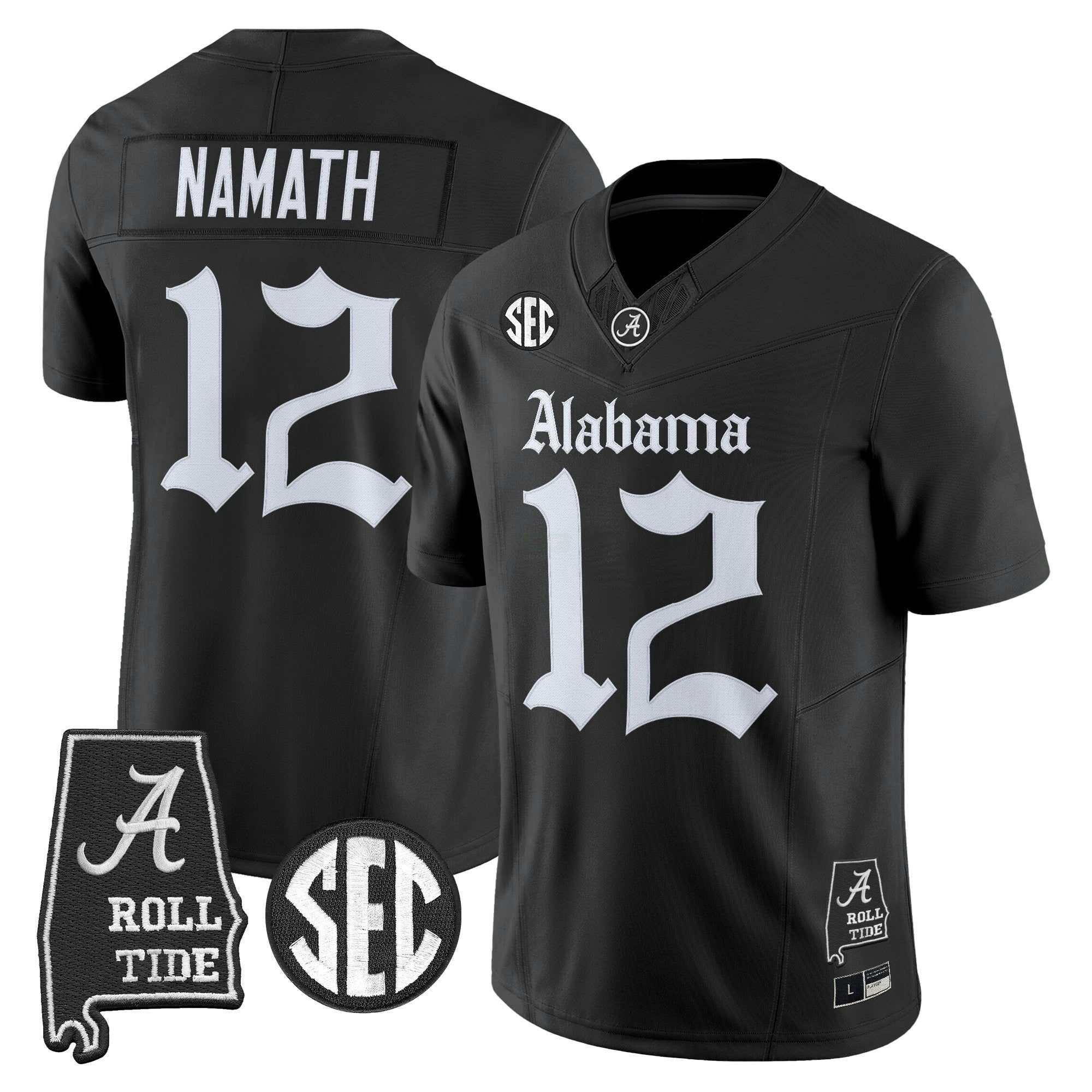 Camisa NCAA 'Gothic Edition' Vapor Limited Jersey - Alabama Map