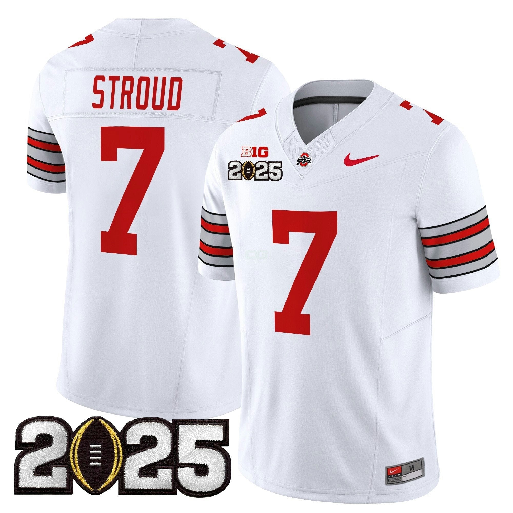 Camisa NCAA 'Heritage Stripe' 2025 College Football Playoff Final Patch Vapor Limited Jersey