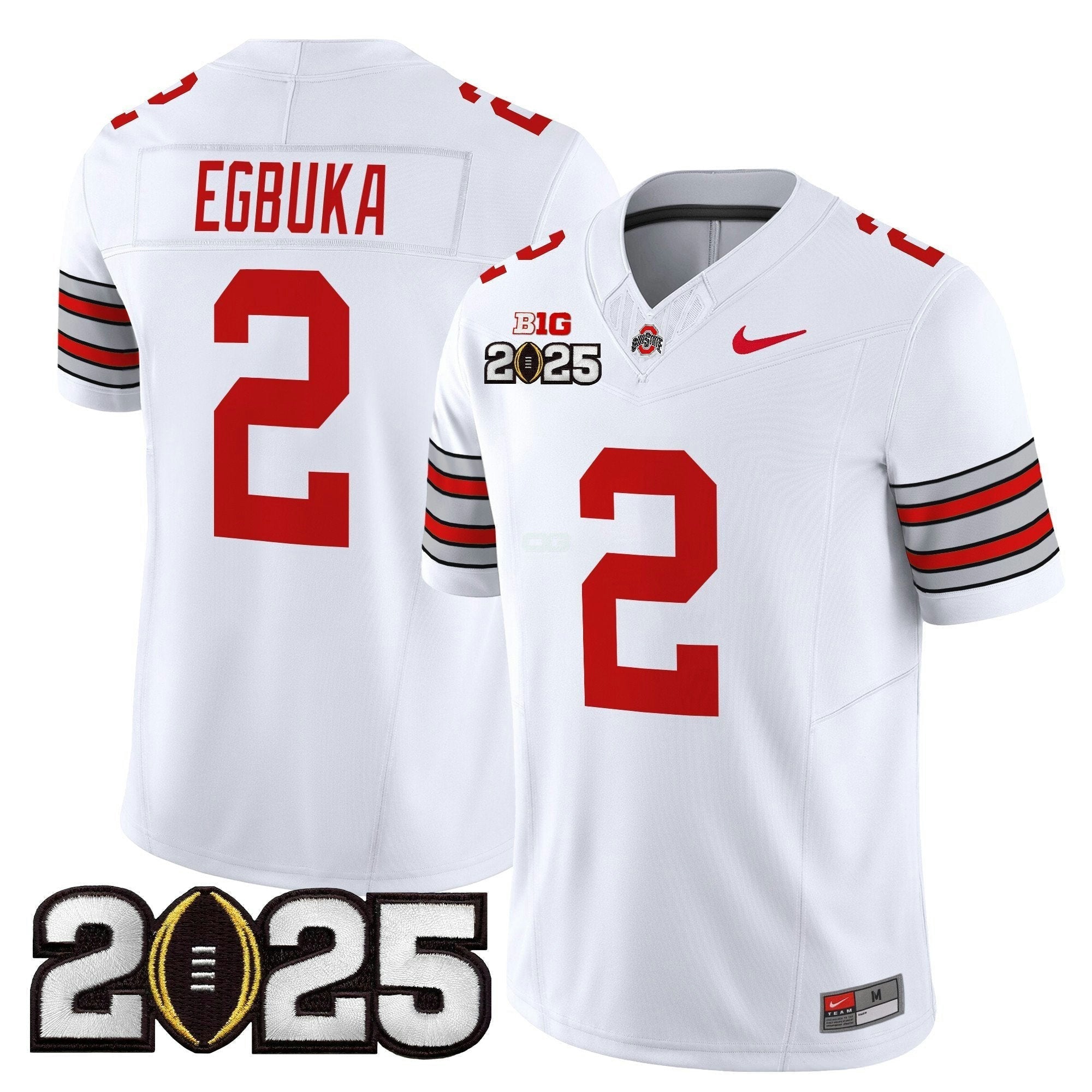 Camisa NCAA 'Heritage Stripe' 2025 College Football Playoff Final Patch Vapor Limited Jersey