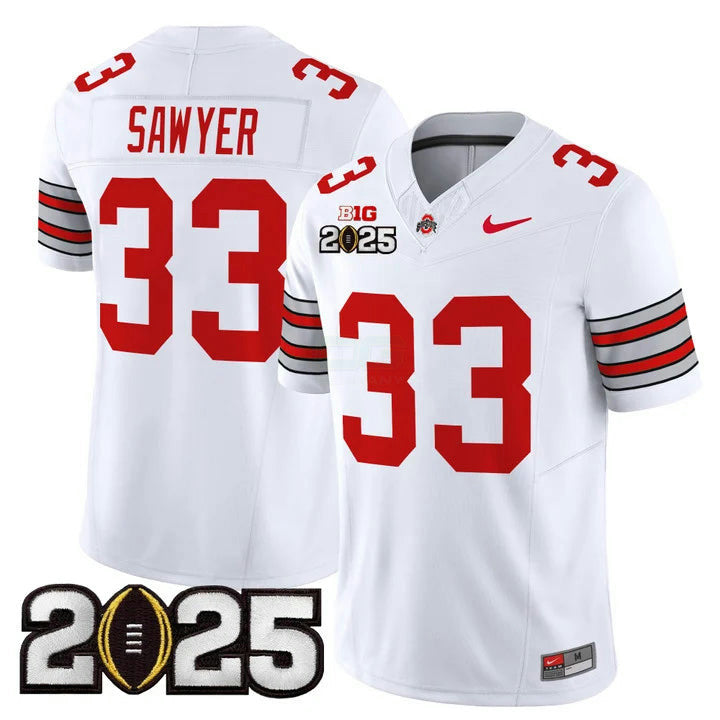 Camisa NCAA 'Heritage Stripe' 2025 College Football Playoff Final Patch Vapor Limited Jersey