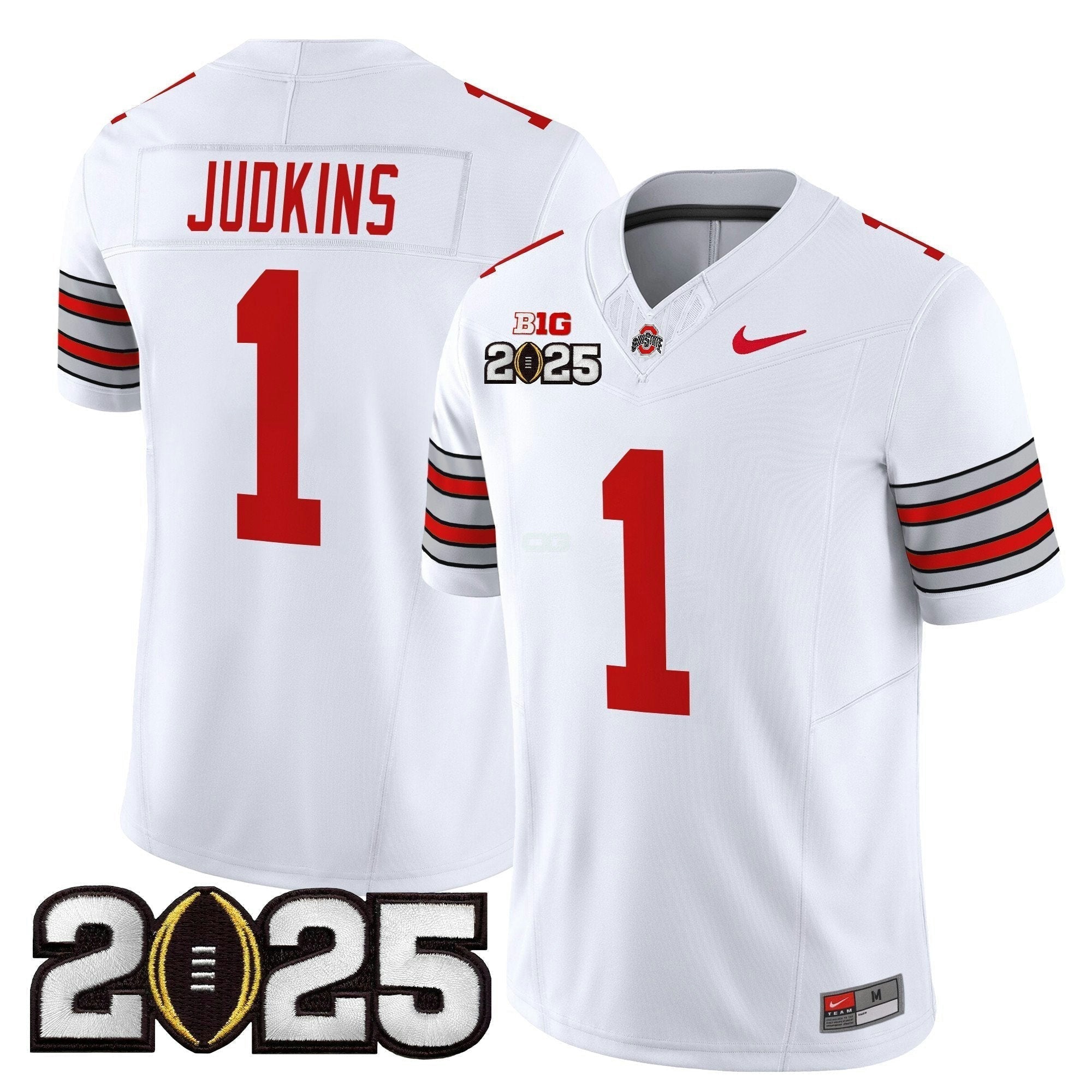 Camisa NCAA 'Heritage Stripe' 2025 College Football Playoff Final Patch Vapor Limited Jersey