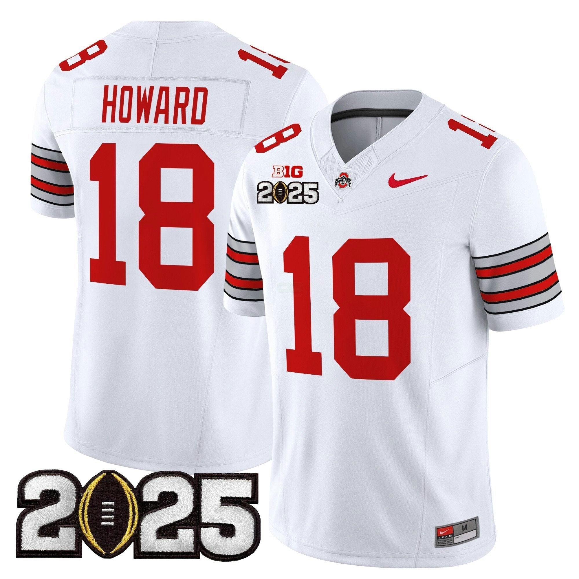 Camisa NCAA 'Heritage Stripe' 2025 College Football Playoff Final Patch Vapor Limited Jersey