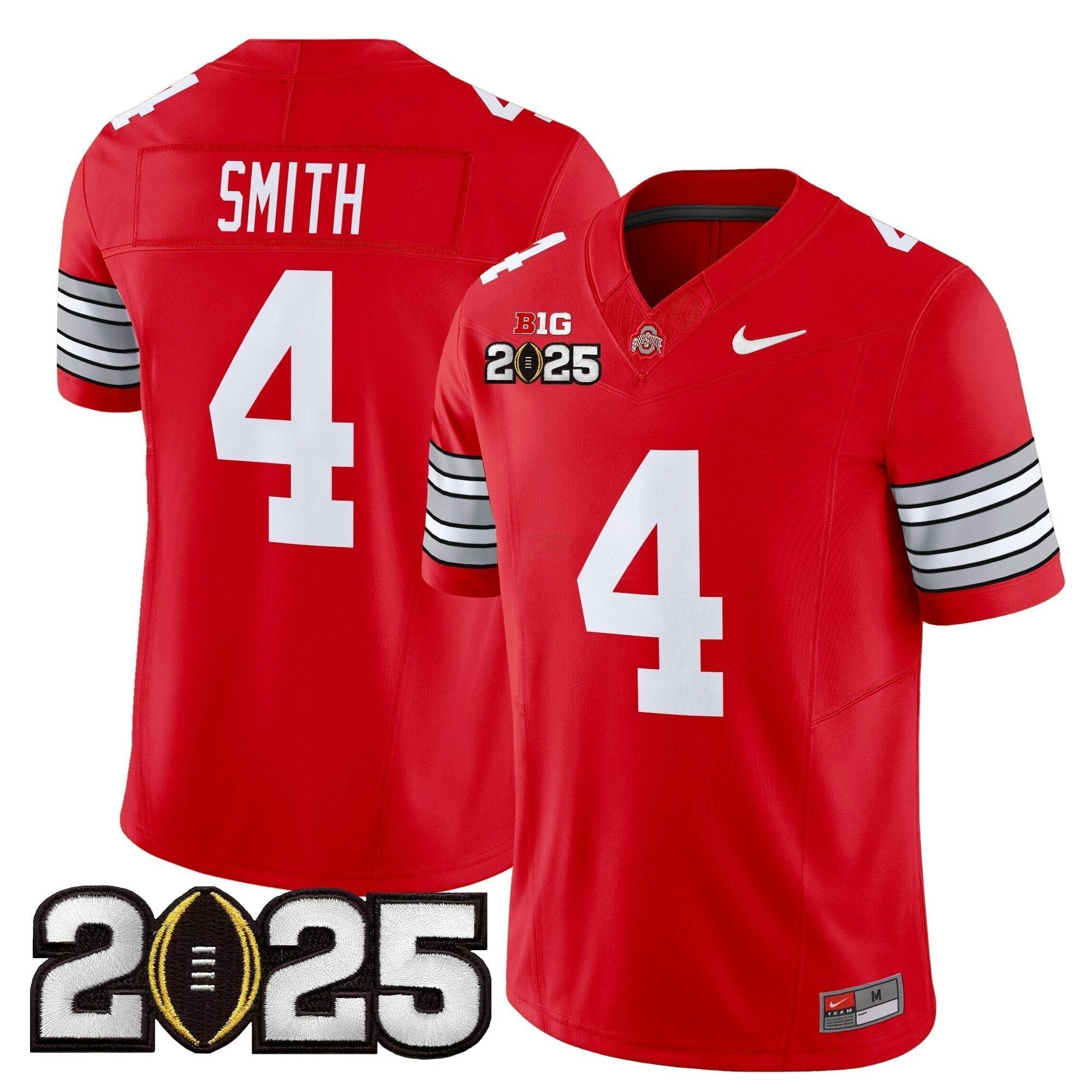 Camisa NCAA 'Heritage Stripe' 2025 College Football Playoff Final Patch Vapor Limited Jersey