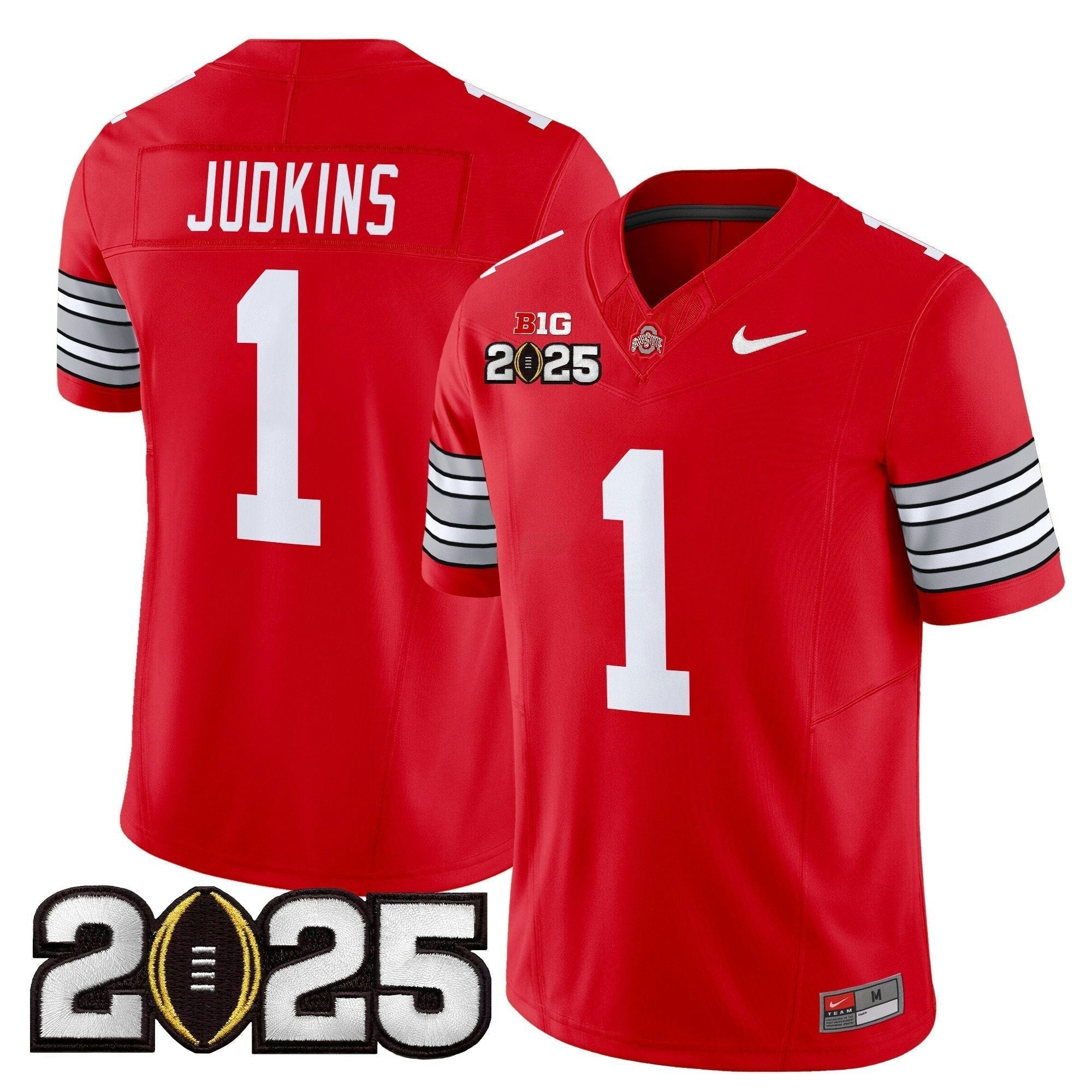 Camisa NCAA 'Heritage Stripe' 2025 College Football Playoff Final Patch Vapor Limited Jersey