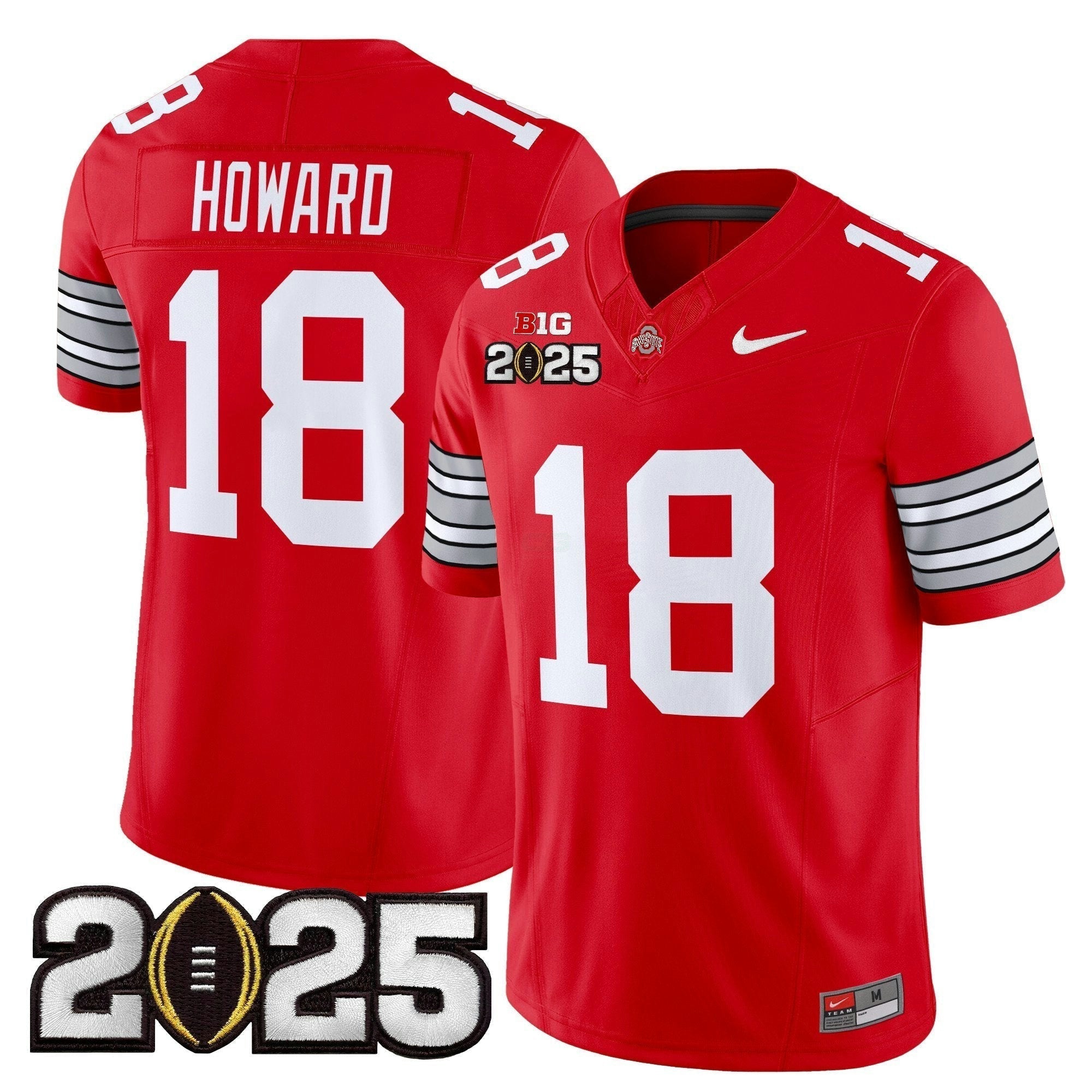Camisa NCAA 'Heritage Stripe' 2025 College Football Playoff Final Patch Vapor Limited Jersey