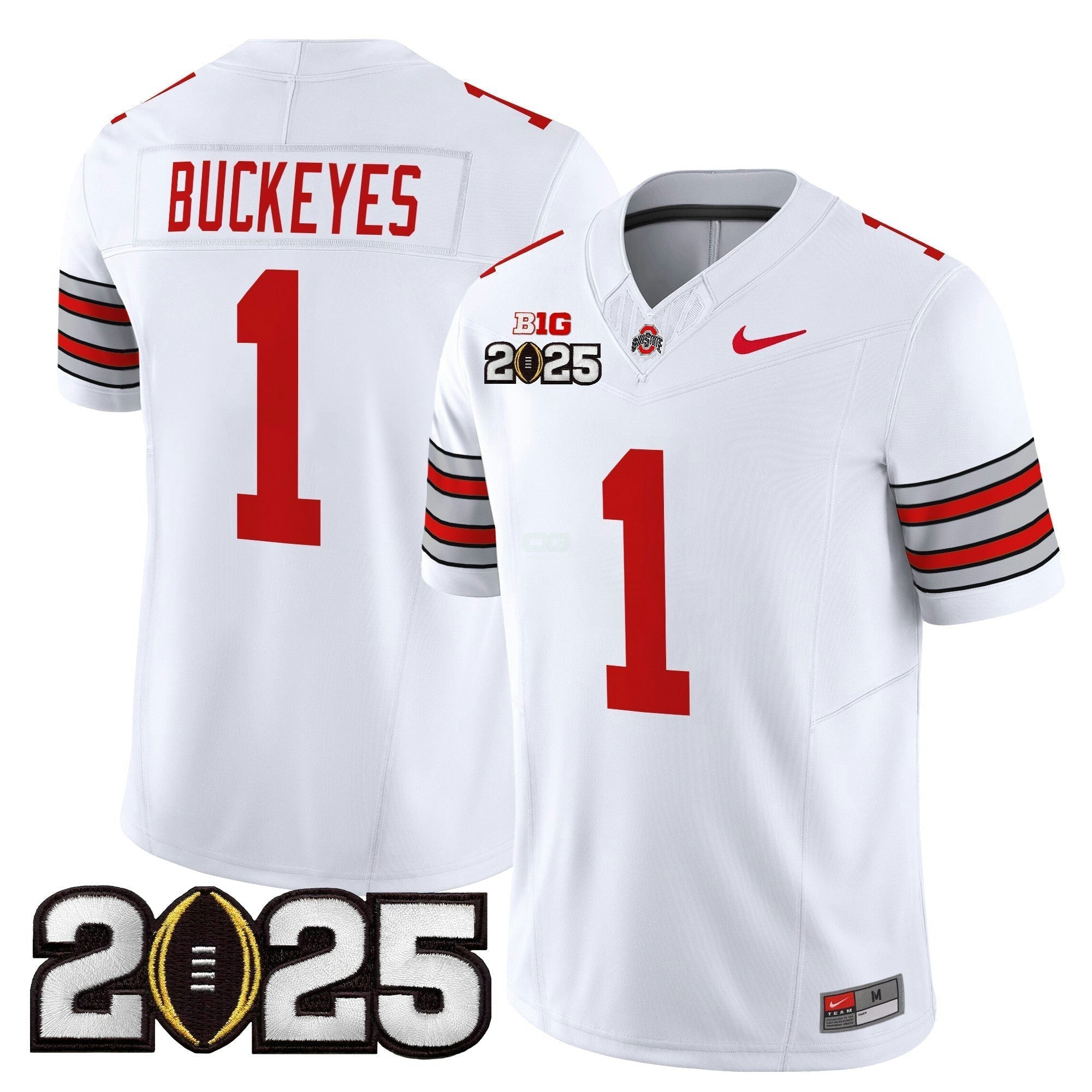 Camisa NCAA 'Heritage Stripe' 2025 College Football Playoff Final Patch Vapor Limited Jersey
