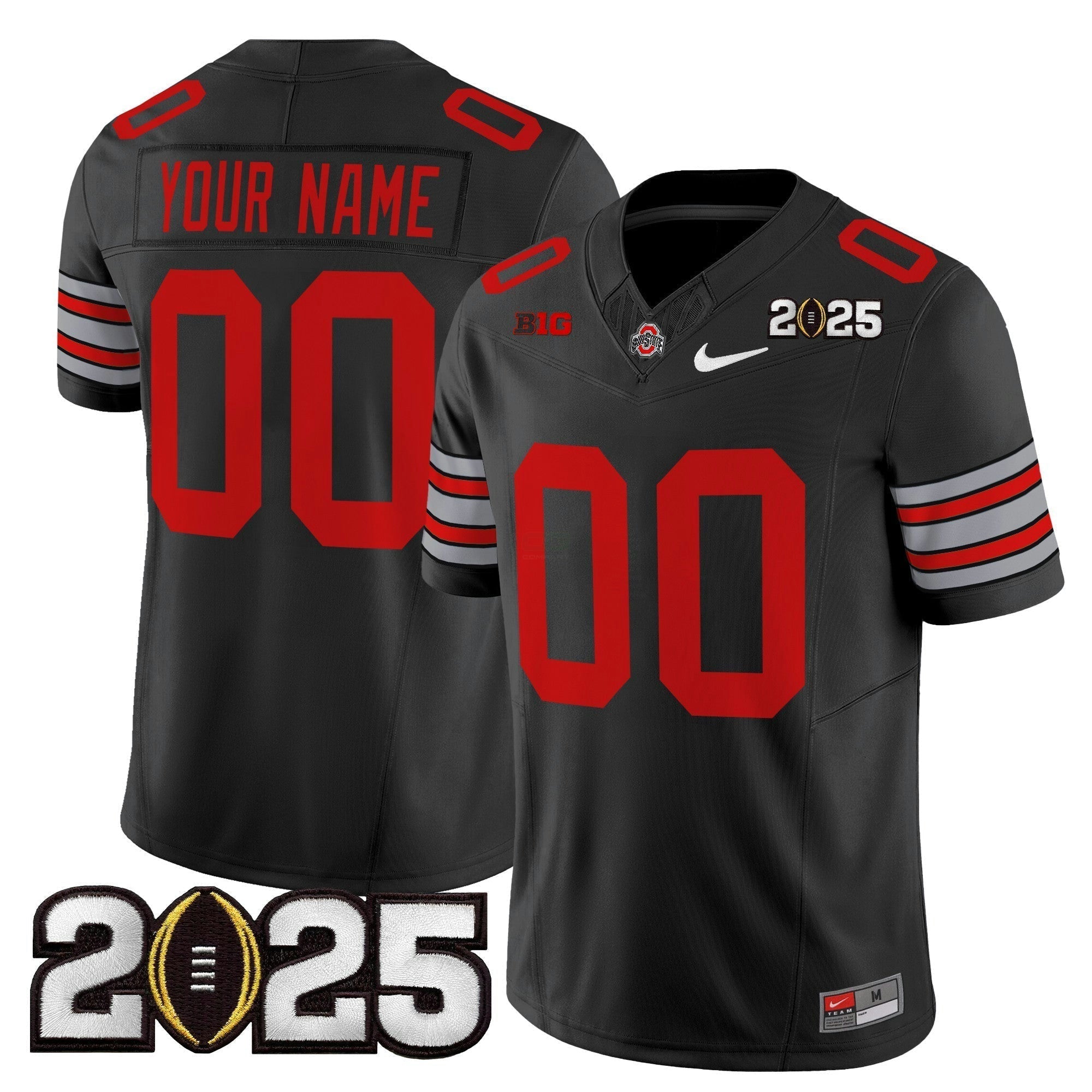 Camisa NCAA 'Heritage Stripe' 2025 College Football Playoff Final Patch Vapor Limited Jersey
