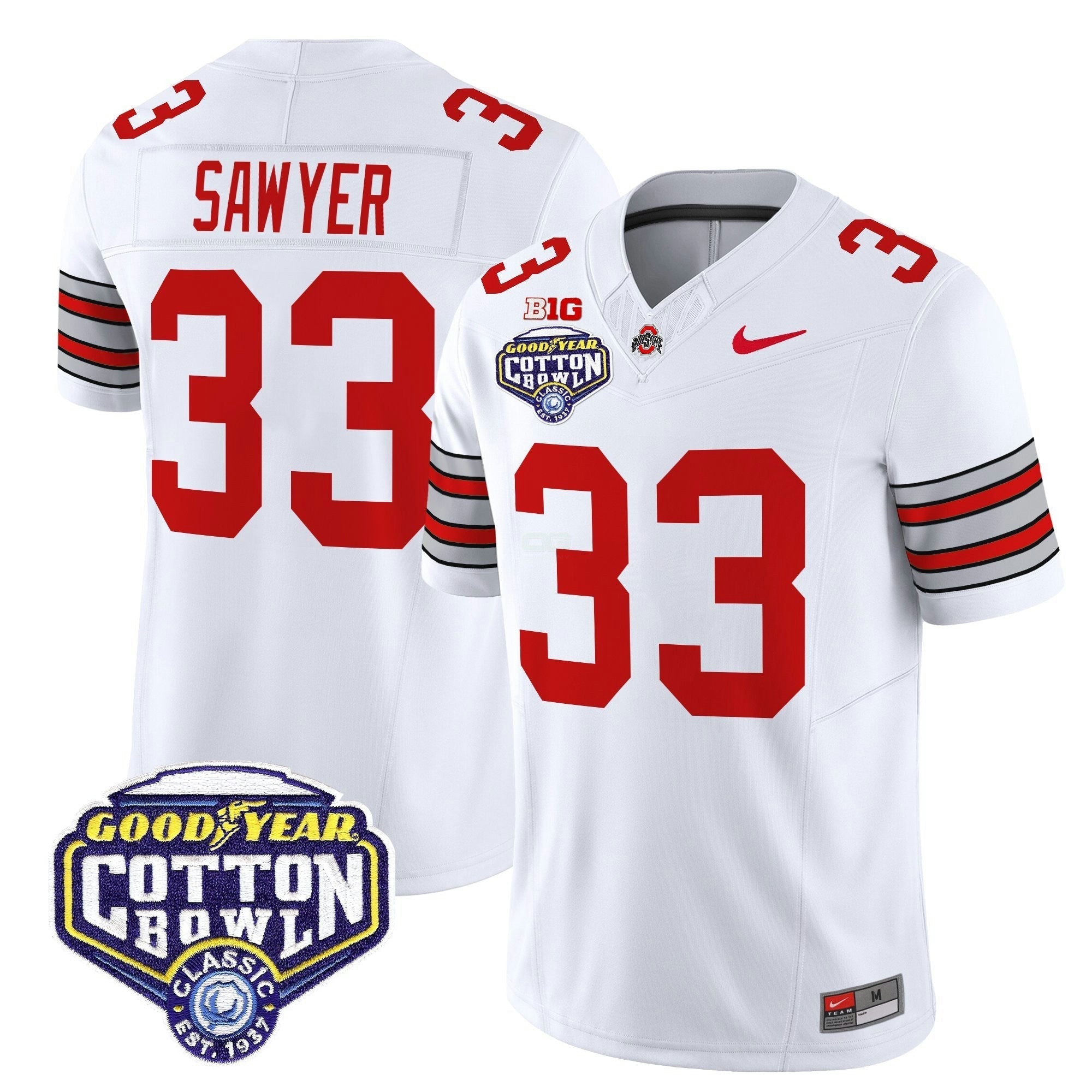 Camisa NCAA 'Heritage Stripe' Vapor Limited Jersey - 2025 Cotton Bowl Patch