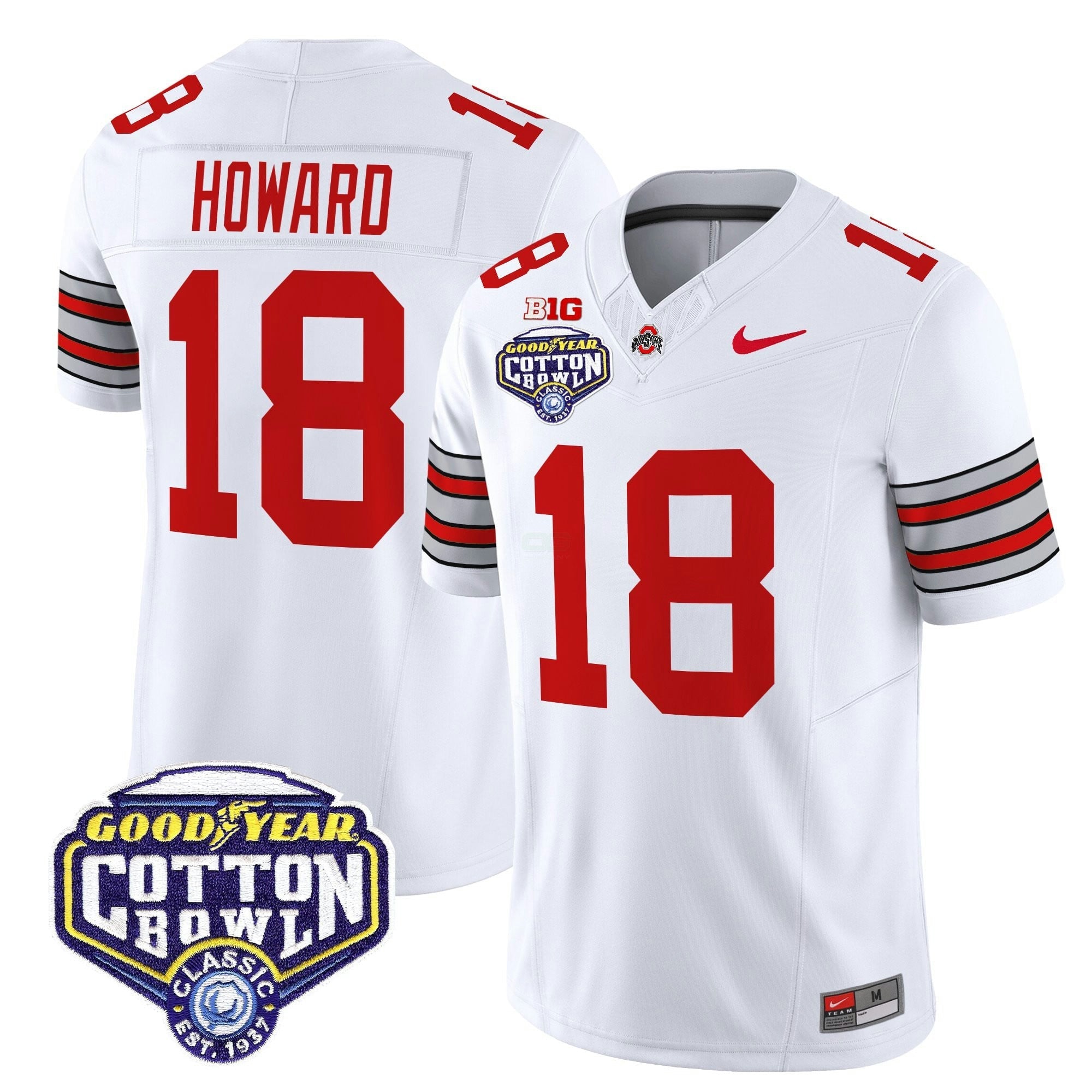 Camisa NCAA 'Heritage Stripe' Vapor Limited Jersey - 2025 Cotton Bowl Patch