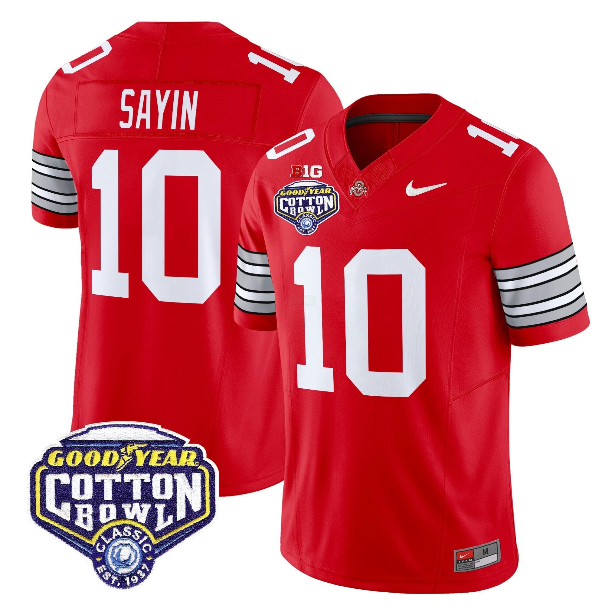 Camisa NCAA 'Heritage Stripe' Vapor Limited Jersey - 2025 Cotton Bowl Patch