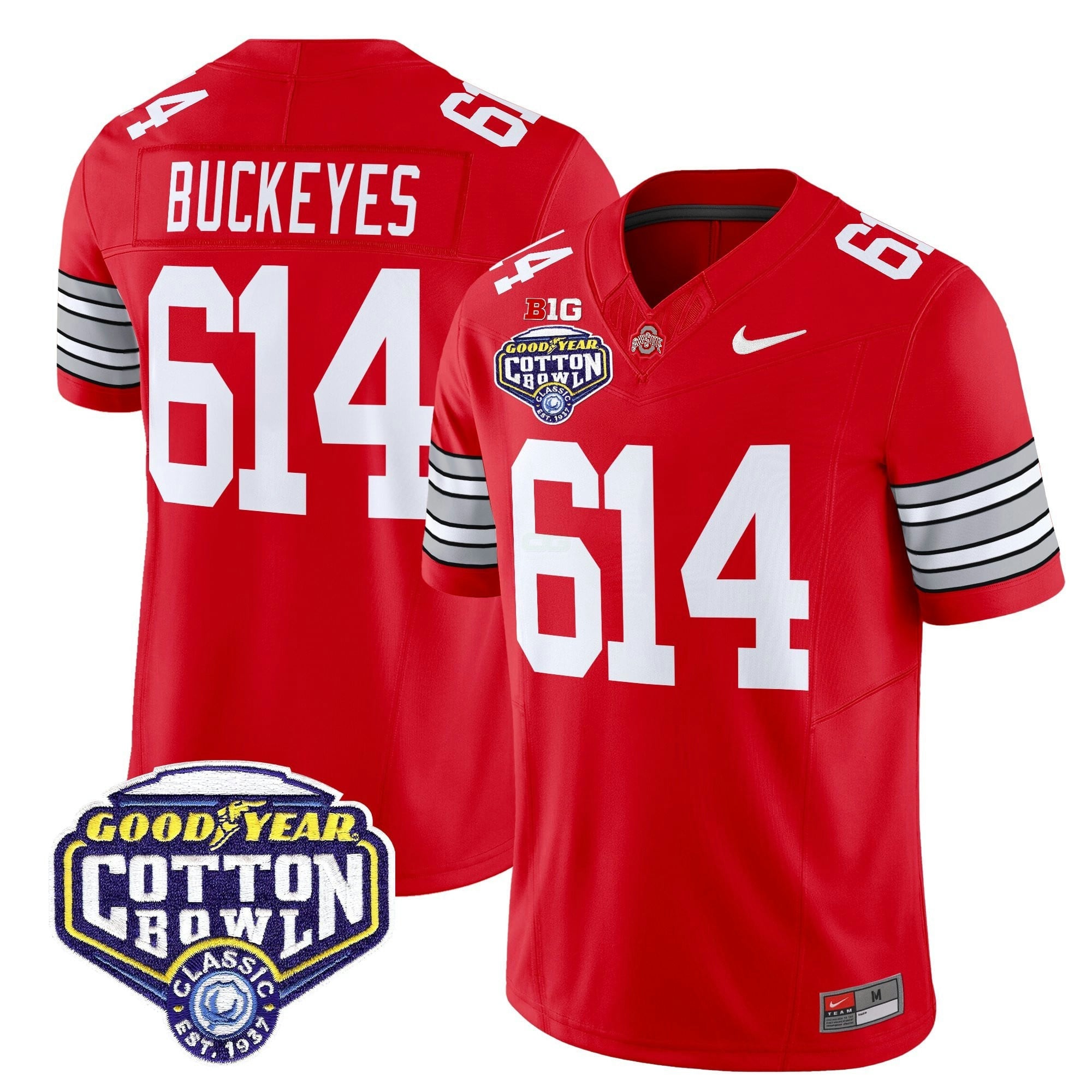 Camisa NCAA 'Heritage Stripe' Vapor Limited Jersey - 2025 Cotton Bowl Patch