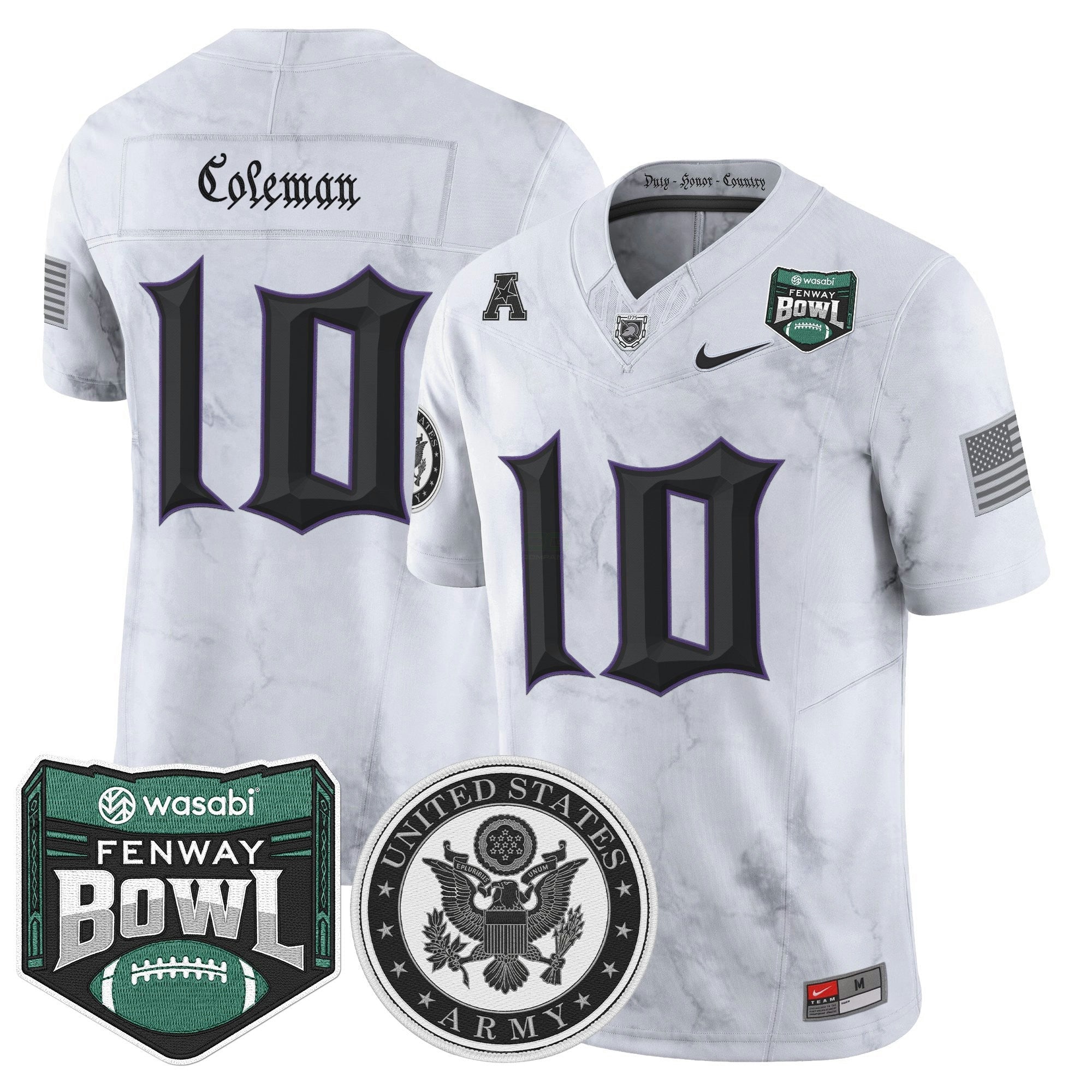 Camisa NCAA Honoring 250 Years Of Service And Sacrifice Vapor Limited Jersey - 2025 Fenway Bowl Patch