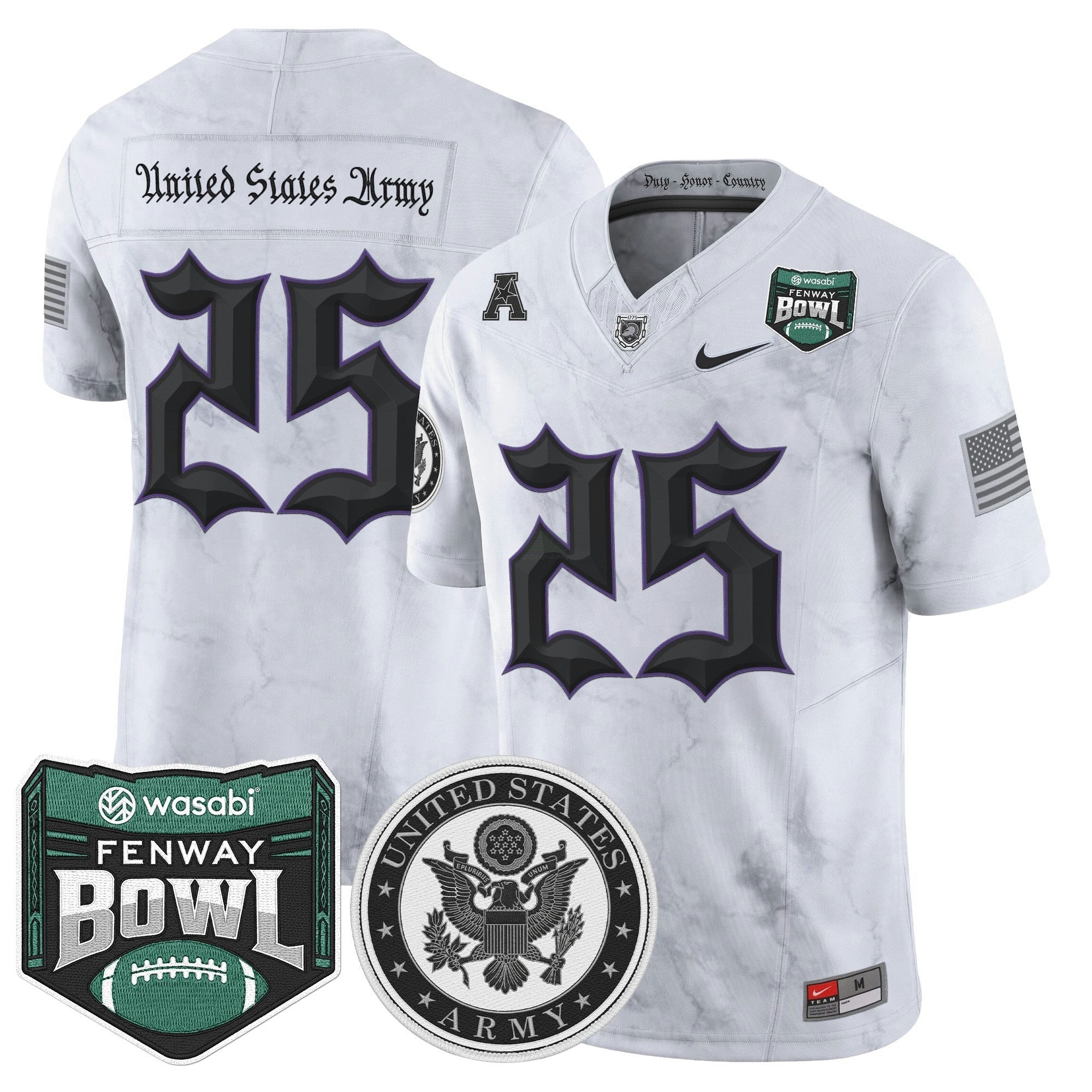 Camisa NCAA Honoring 250 Years Of Service And Sacrifice Vapor Limited Jersey - 2025 Fenway Bowl Patch