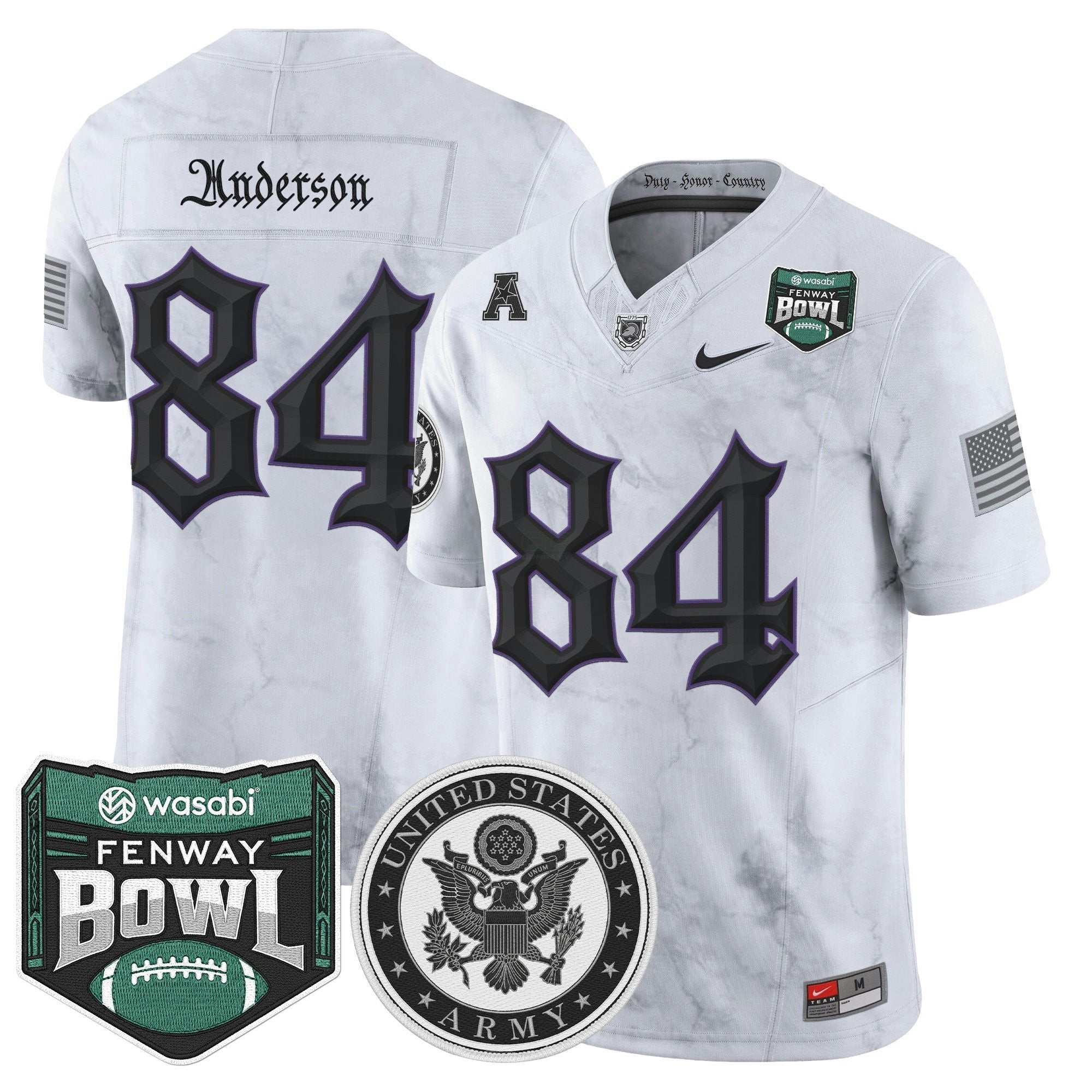 Camisa NCAA Honoring 250 Years Of Service And Sacrifice Vapor Limited Jersey - 2025 Fenway Bowl Patch