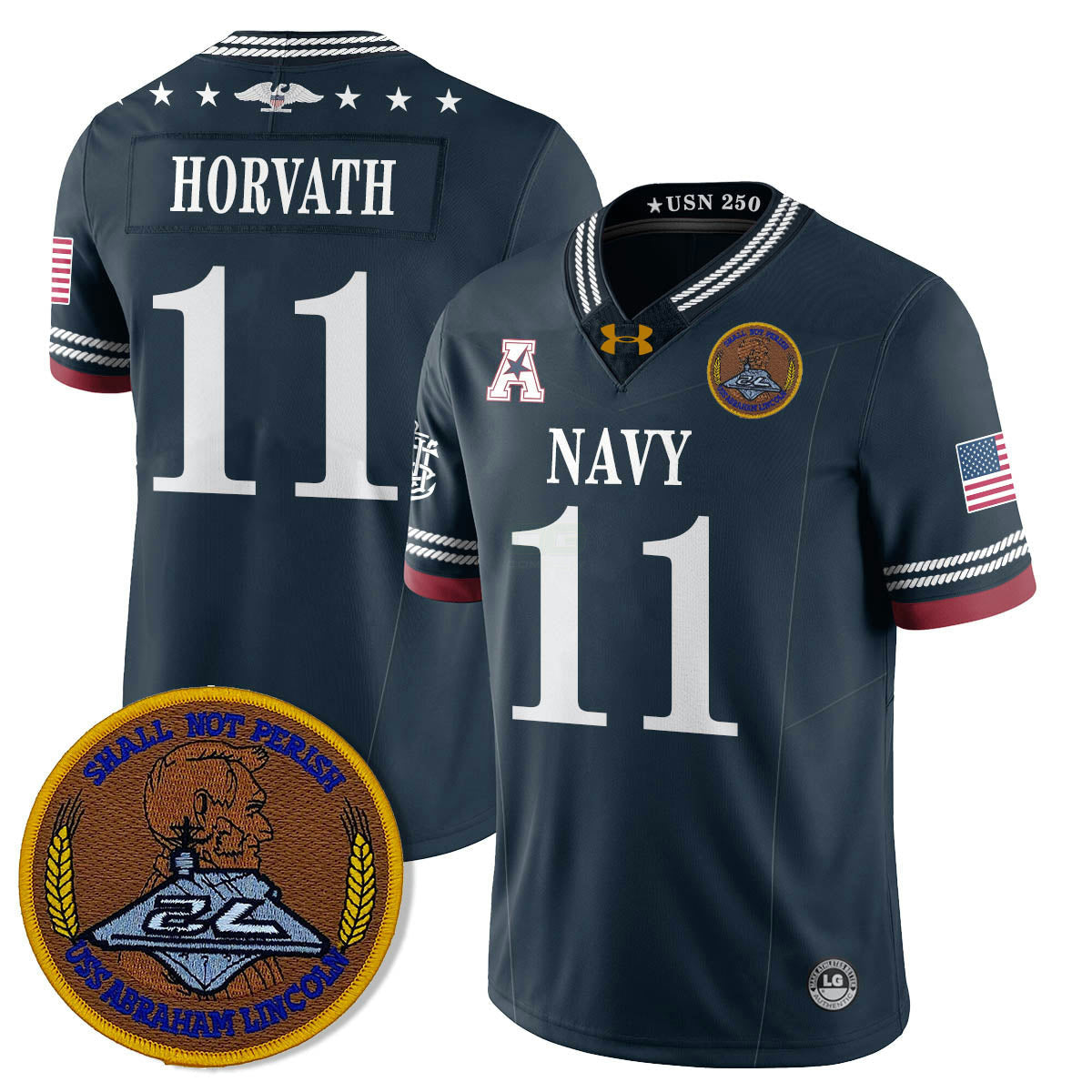 Camisa NCAA Honoring the 250th Anniversary of the United States Navy Jersey