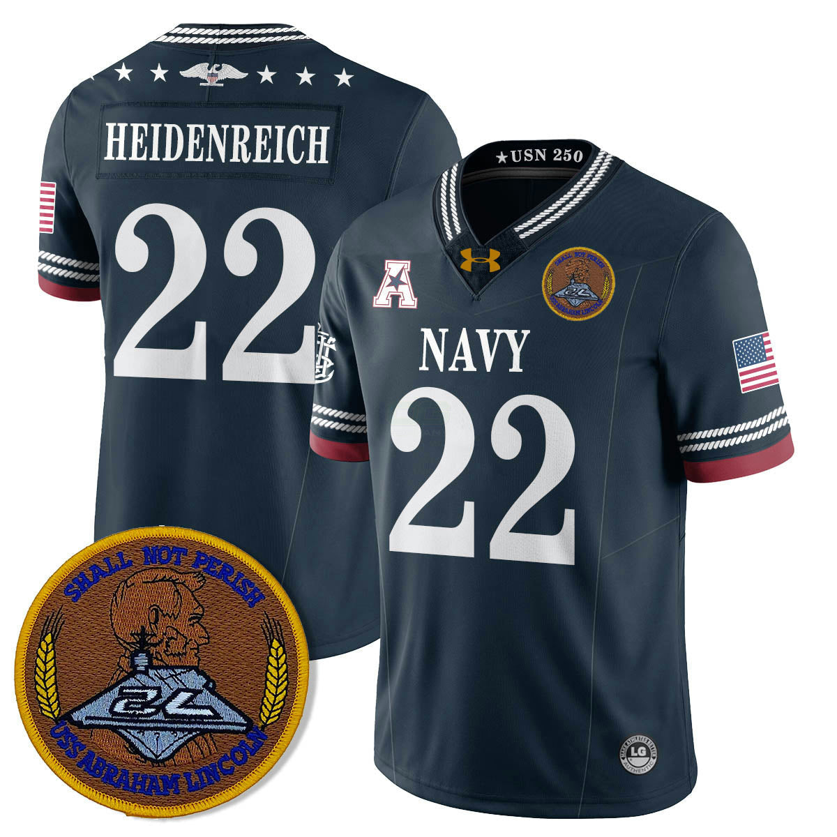 Camisa NCAA Honoring the 250th Anniversary of the United States Navy Jersey