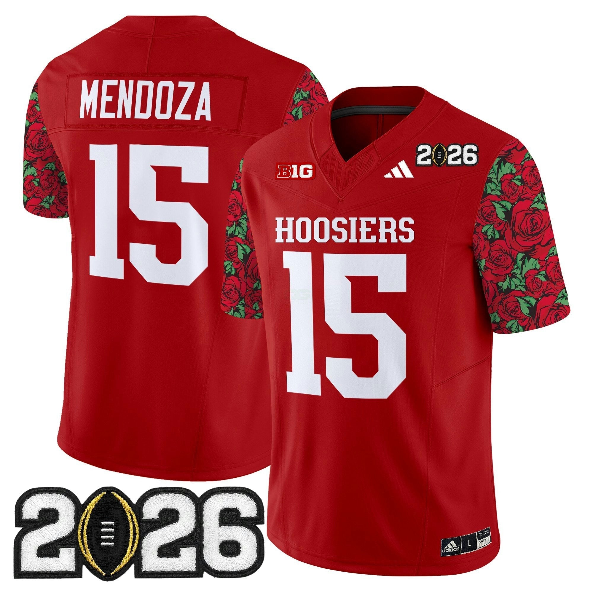 Camisa NCAA Ind 2026 College Football Playoff Final Patch Vapor Limited Jersey - Rose Bowl Style - Stitched