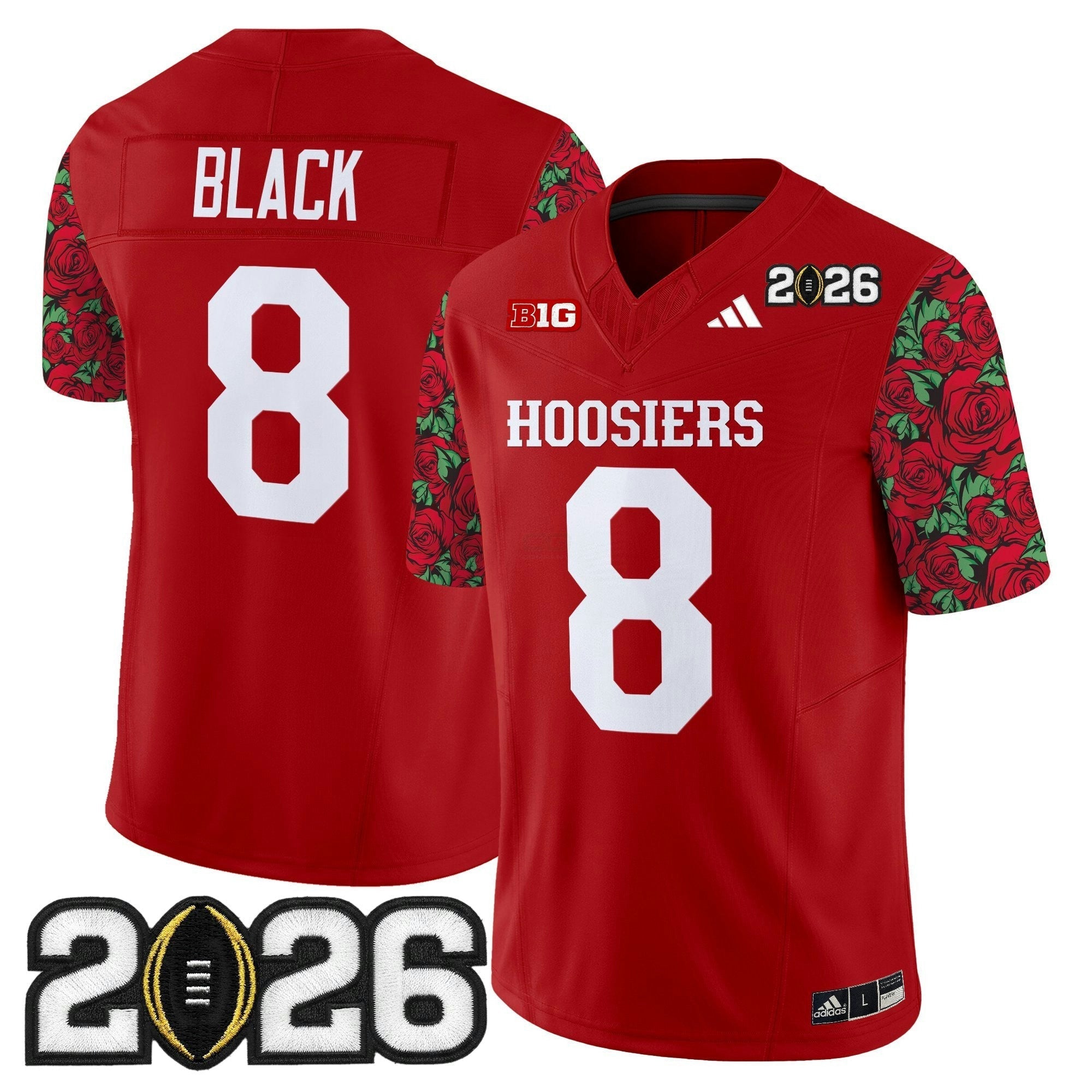 Camisa NCAA Ind 2026 College Football Playoff Final Patch Vapor Limited Jersey - Rose Bowl Style - Stitched