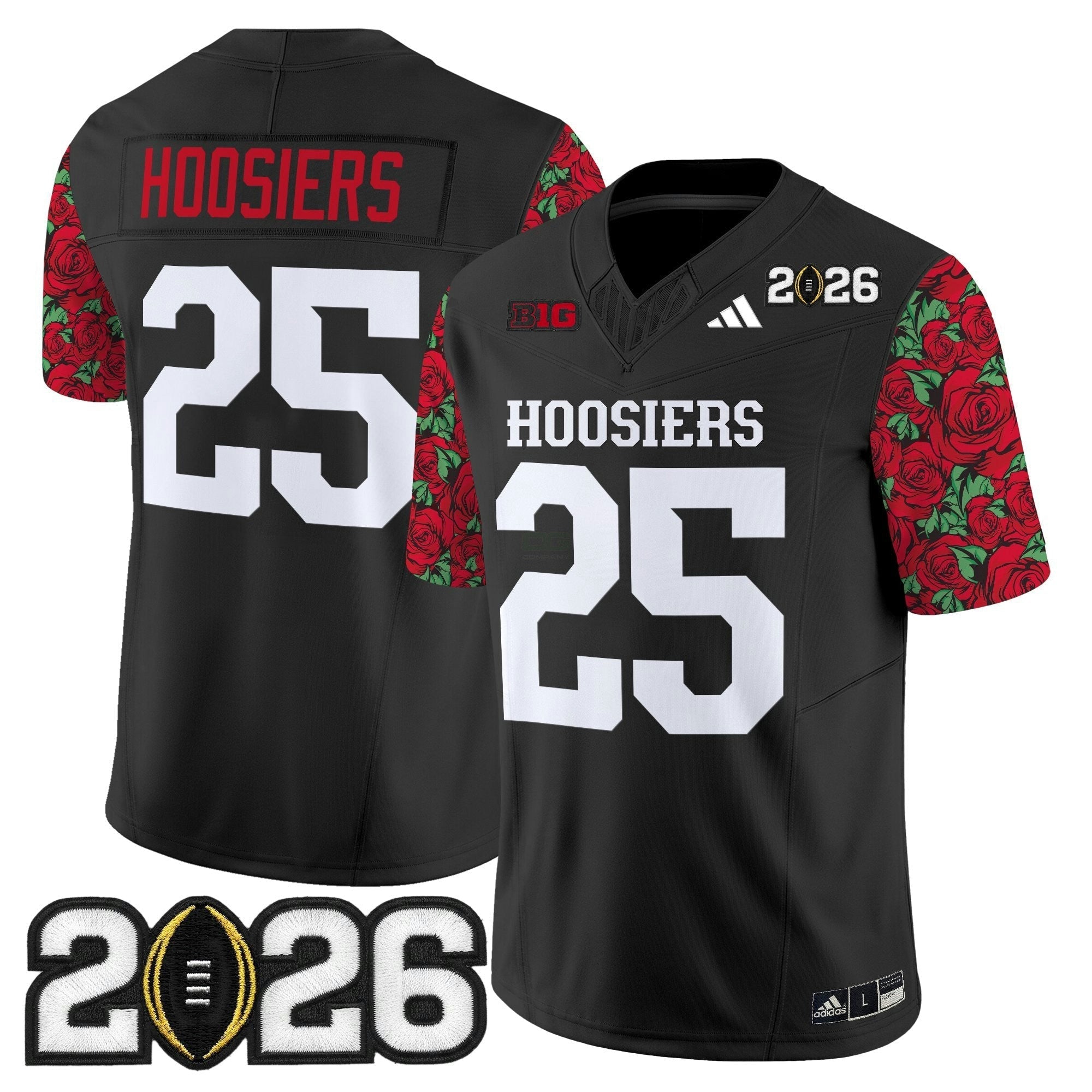 Camisa NCAA Ind 2026 College Football Playoff Final Patch Vapor Limited Jersey - Rose Bowl Style - Stitched