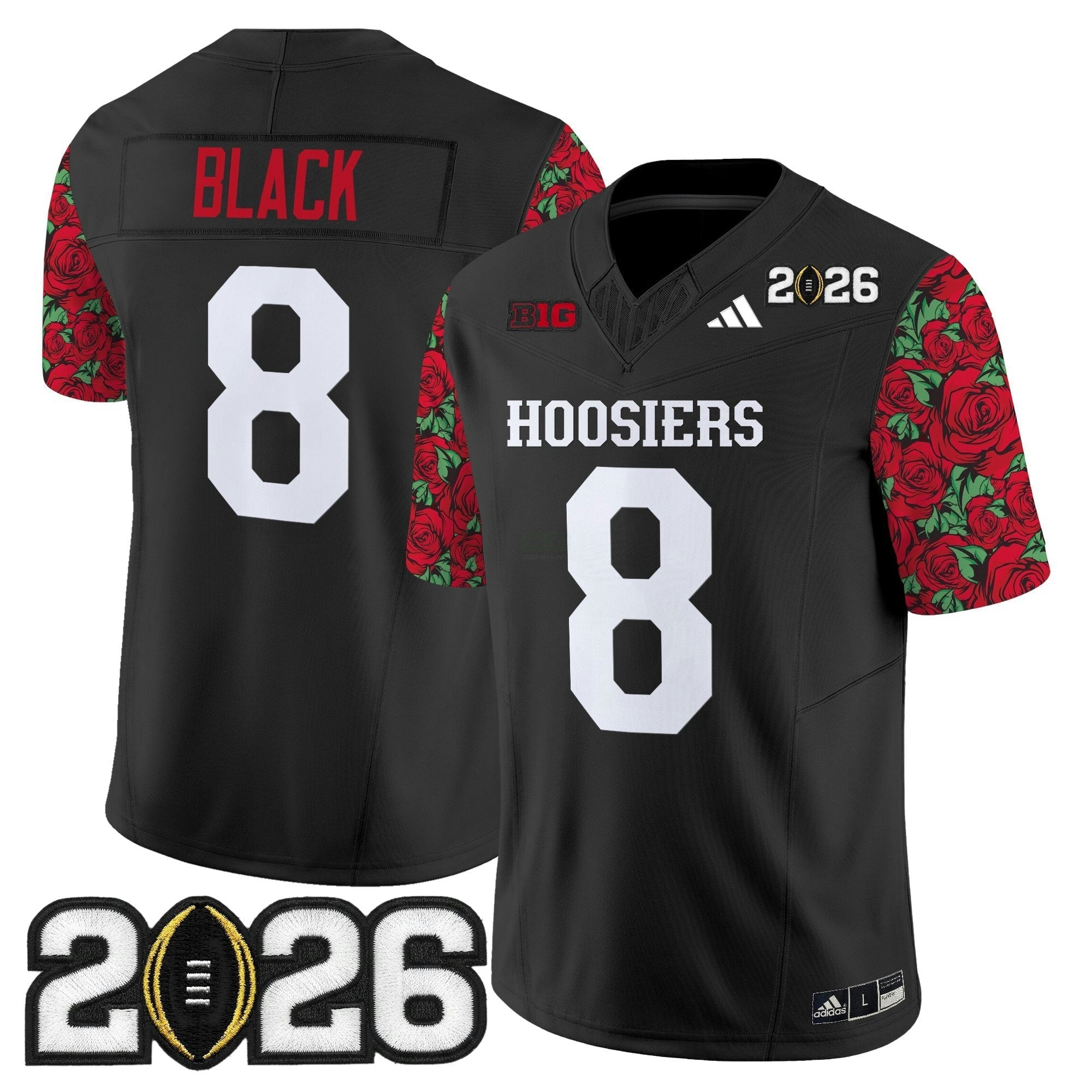 Camisa NCAA Ind 2026 College Football Playoff Final Patch Vapor Limited Jersey - Rose Bowl Style - Stitched