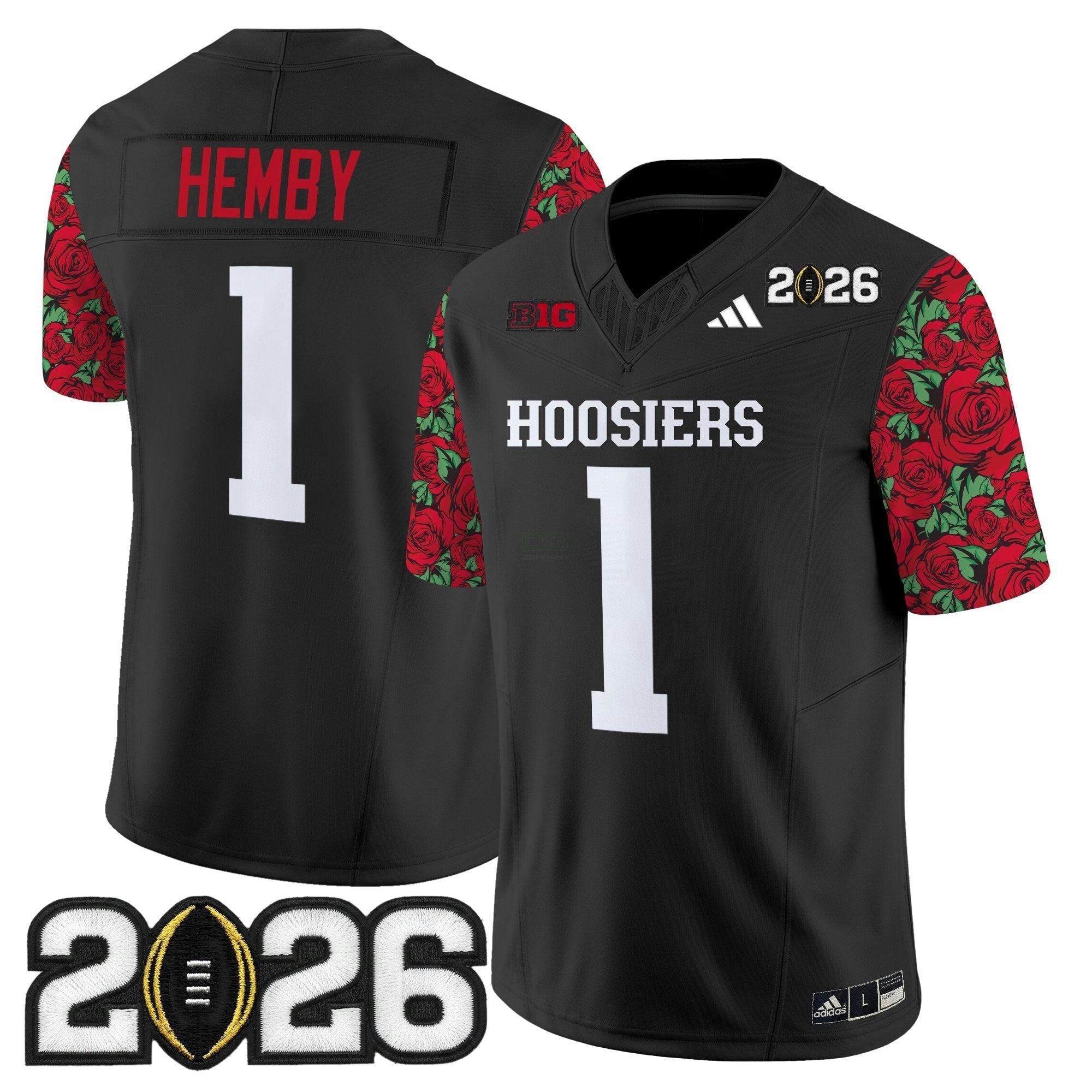 Camisa NCAA Ind 2026 College Football Playoff Final Patch Vapor Limited Jersey - Rose Bowl Style - Stitched