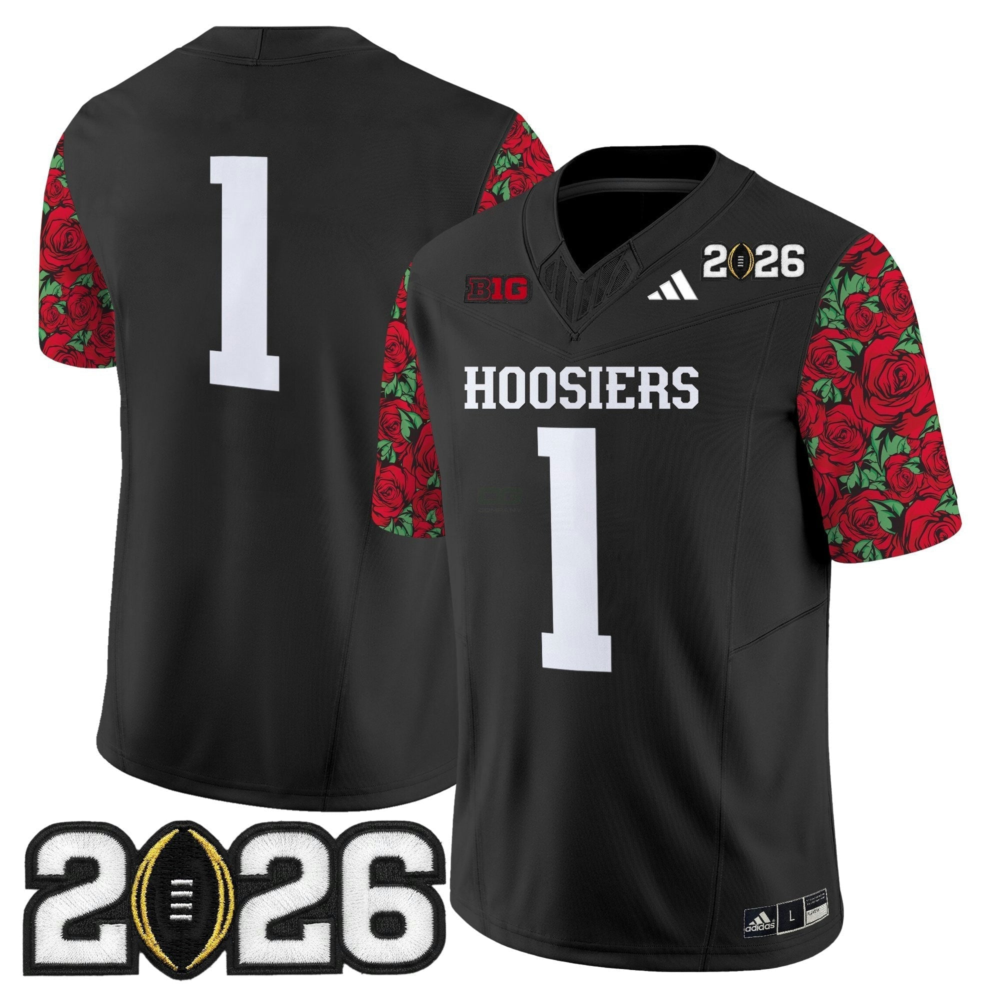 Camisa NCAA Ind 2026 College Football Playoff Final Patch Vapor Limited Jersey - Rose Bowl Style - Stitched