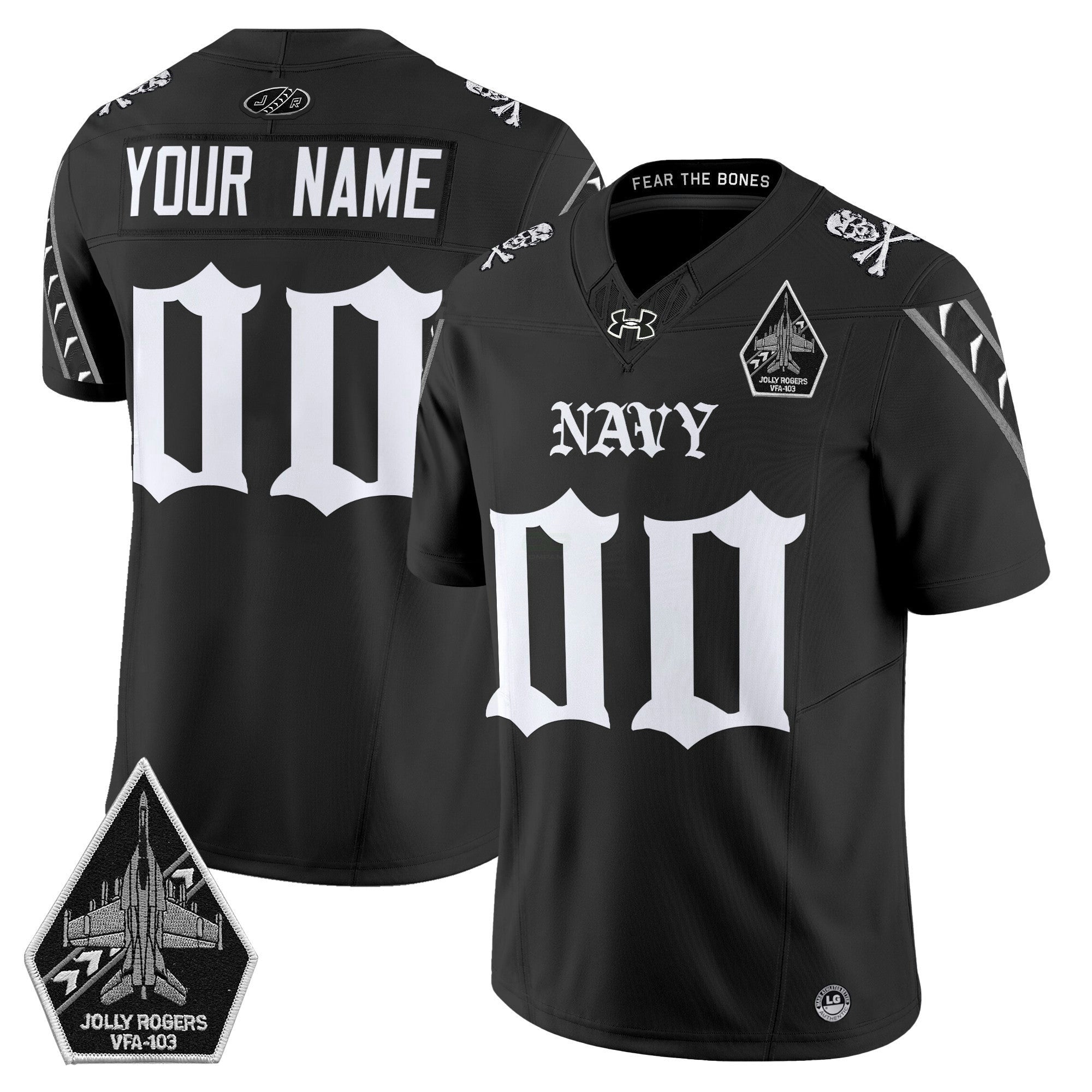 Camisa NCAA 'Jolly Rogers: Gothic Squadron Edition' Vapor Limited Jersey