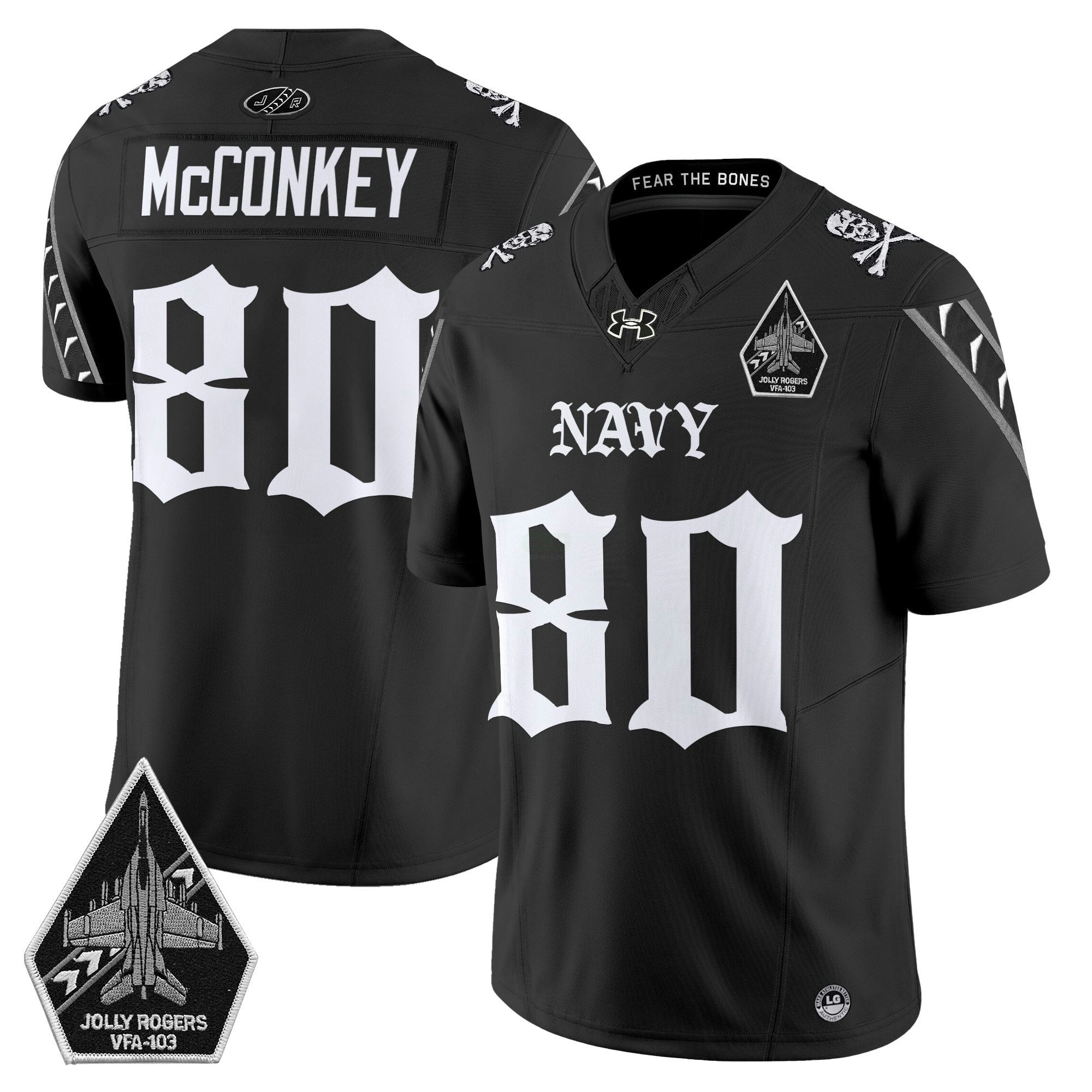 Camisa NCAA 'Jolly Rogers: Gothic Squadron Edition' Vapor Limited Jersey